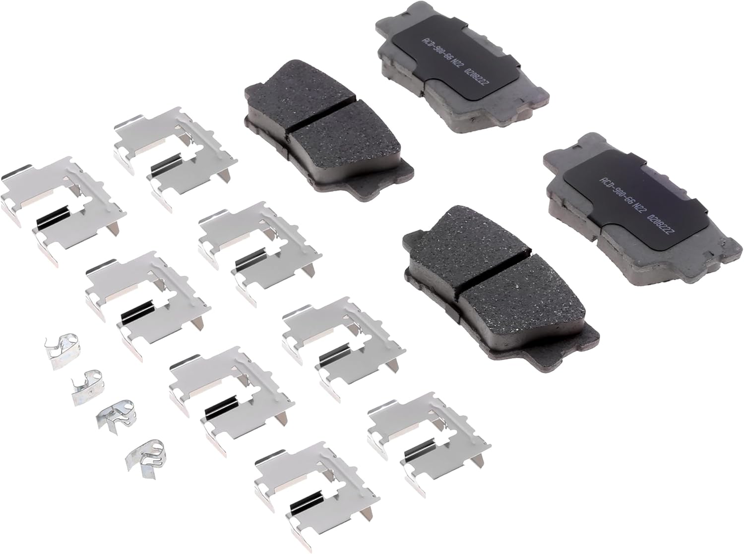 ACDelco Silver 14D1212CHF2 (19430417) Ceramic Rear Disc Brake Pad Set with Clips