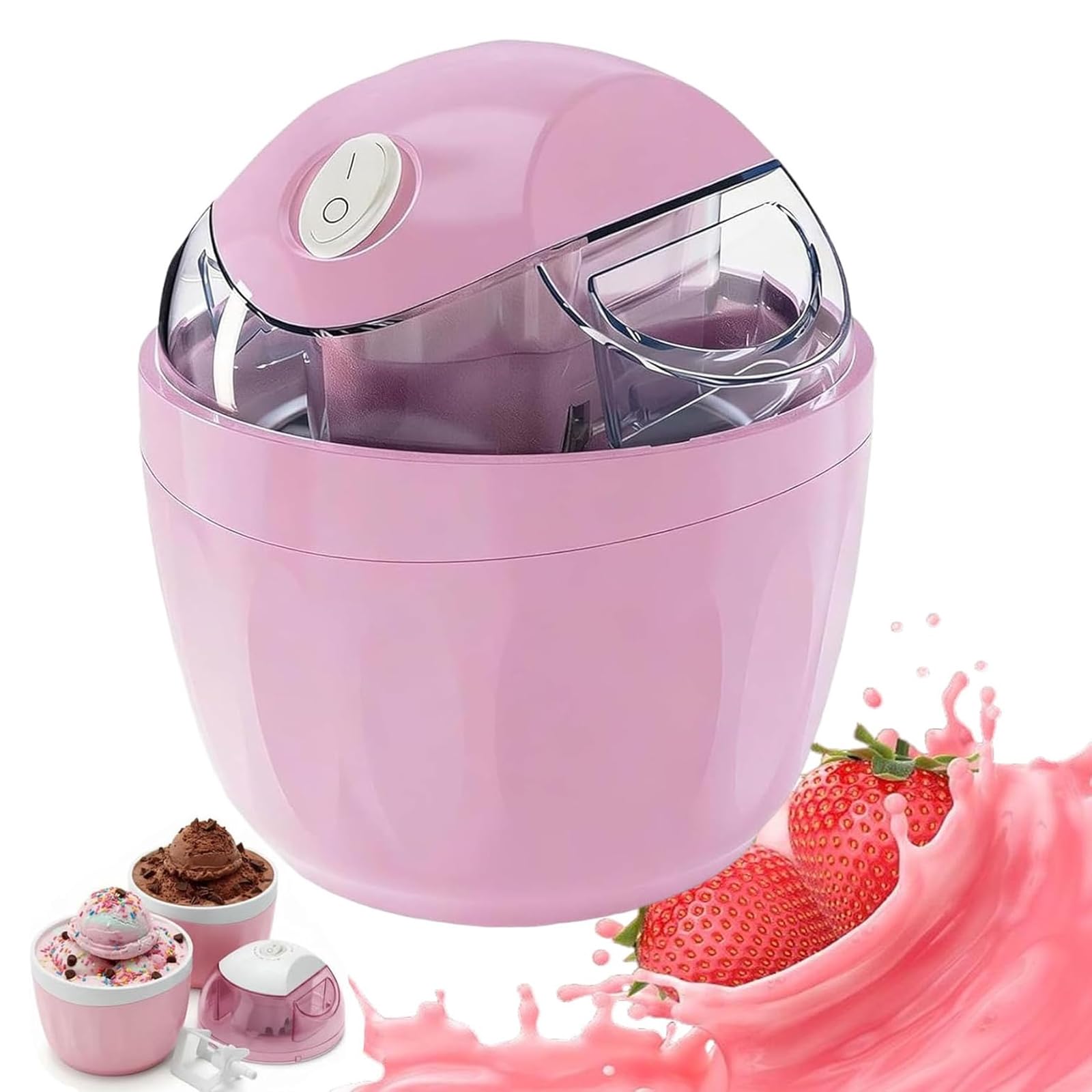 Mini Heladera Doméstica, Máquina Automática Para Hacer Helados Individuales, Yogur Helado Y Sorbete, Máquina Para Postres Con Solo Pulsar Un Botón, Máquinas Eléctricas Compactas Para Familias.