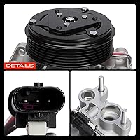 Vista 9 de A-Premium Compresor de aire acondicionado con embrague compatible con Land Rover Range Rover 2010-2013, Range Rover Sport 2010-2013 y Jaguar XF