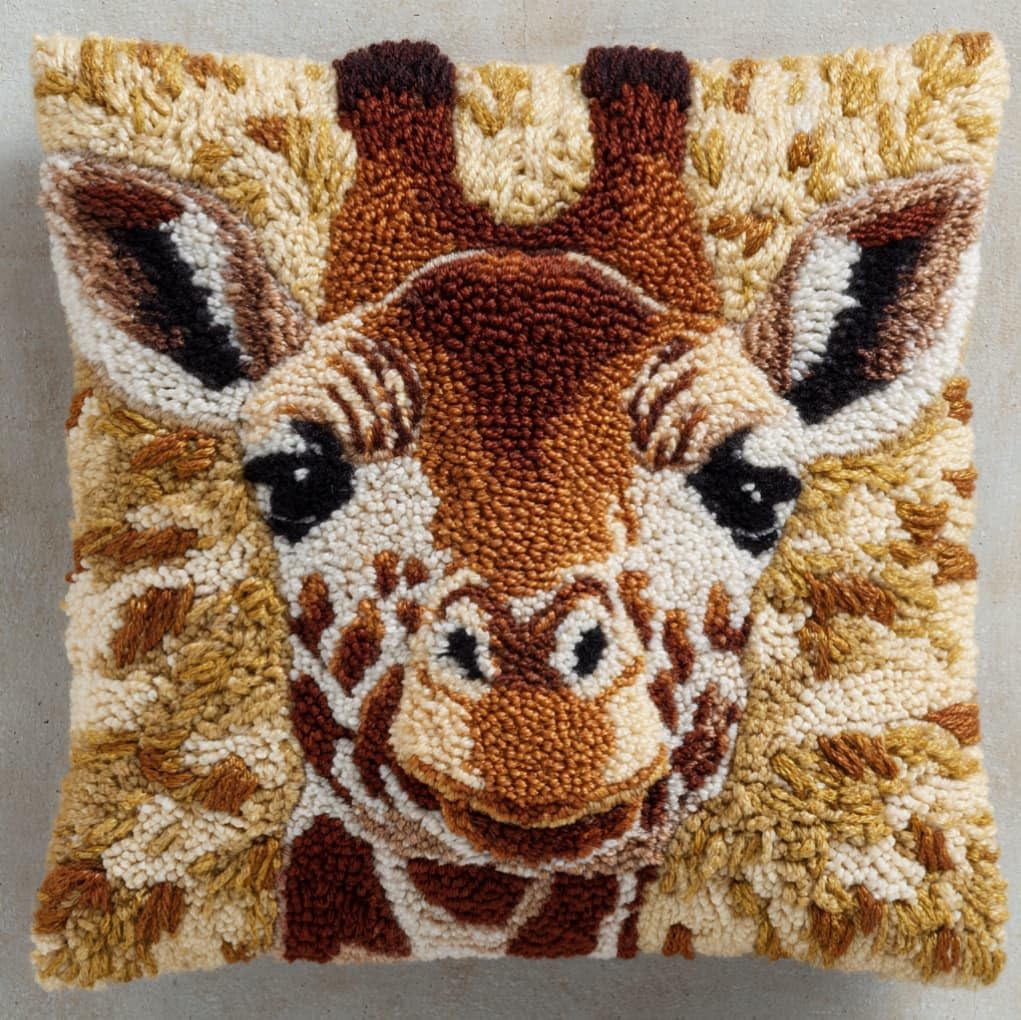 AxiangziK Latch Hook Kits for Adults Beginners,Giraffe