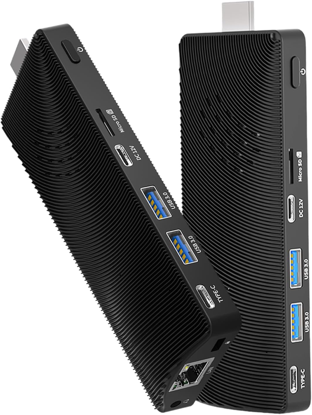 Mini PC Stick, Win 11 Celeron J4105 8GB RAM 128GB eMMC 2.7GHz, USB-C Fanless Desktop PC, USB 3.0 X 2, RJ45 Gigabit Ethernet 4K 60Hz, WiFi BT 5, HDMI 2.0 for Business, Home, Office
