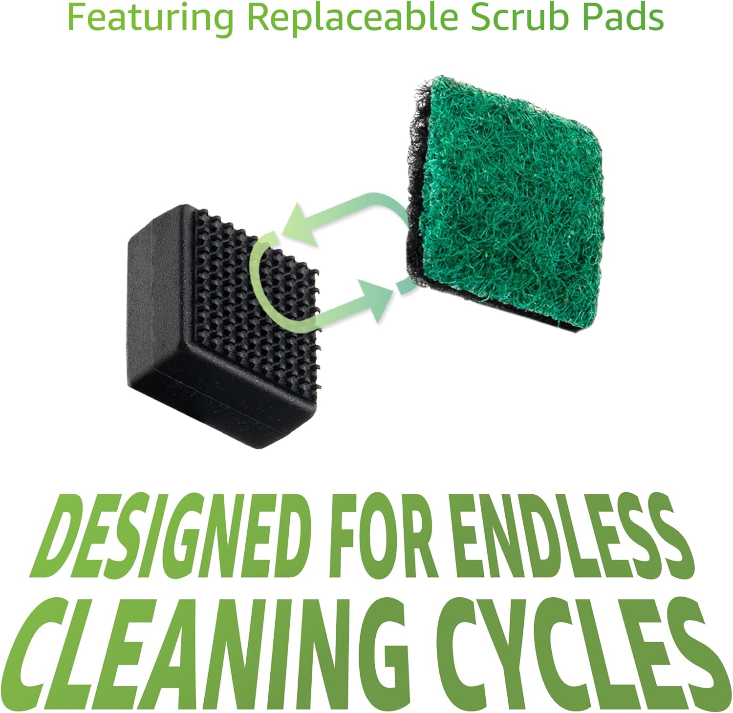 Chubbs Scrubb Magnetic Glass Cleaner with 16oz Glass Cleaning Solution Bundle – Includes Magnet Glass Cleaner & Cleaning Solution | Removes Tough, Built-Up Stains from Glass, Ceramic & Metal