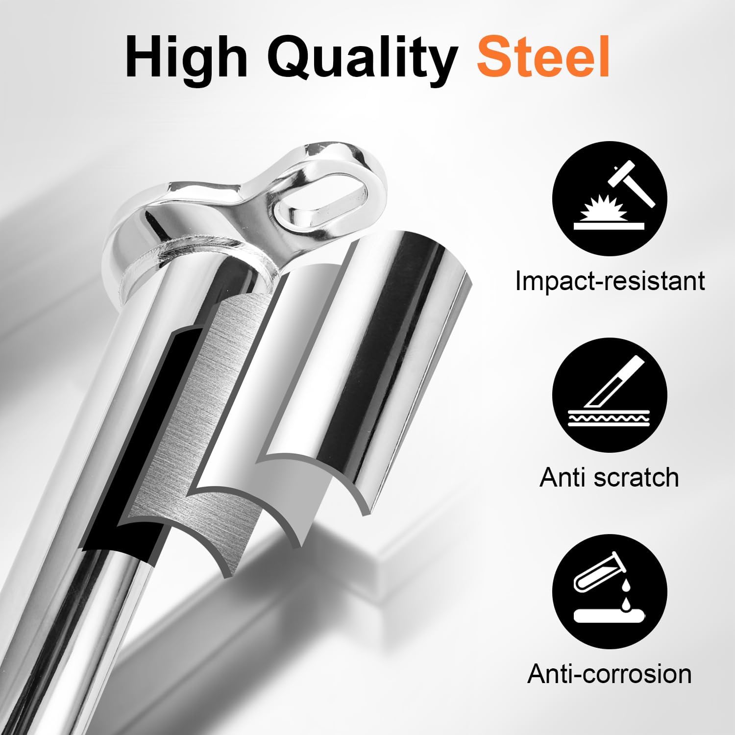 AUFER Engine Guards Highway Crash Bars Compatible With For 2009-2023 Touring Road King Street Glide Electra Glide Ultra Classic and trike Bagger models Replacement For 49050-09A