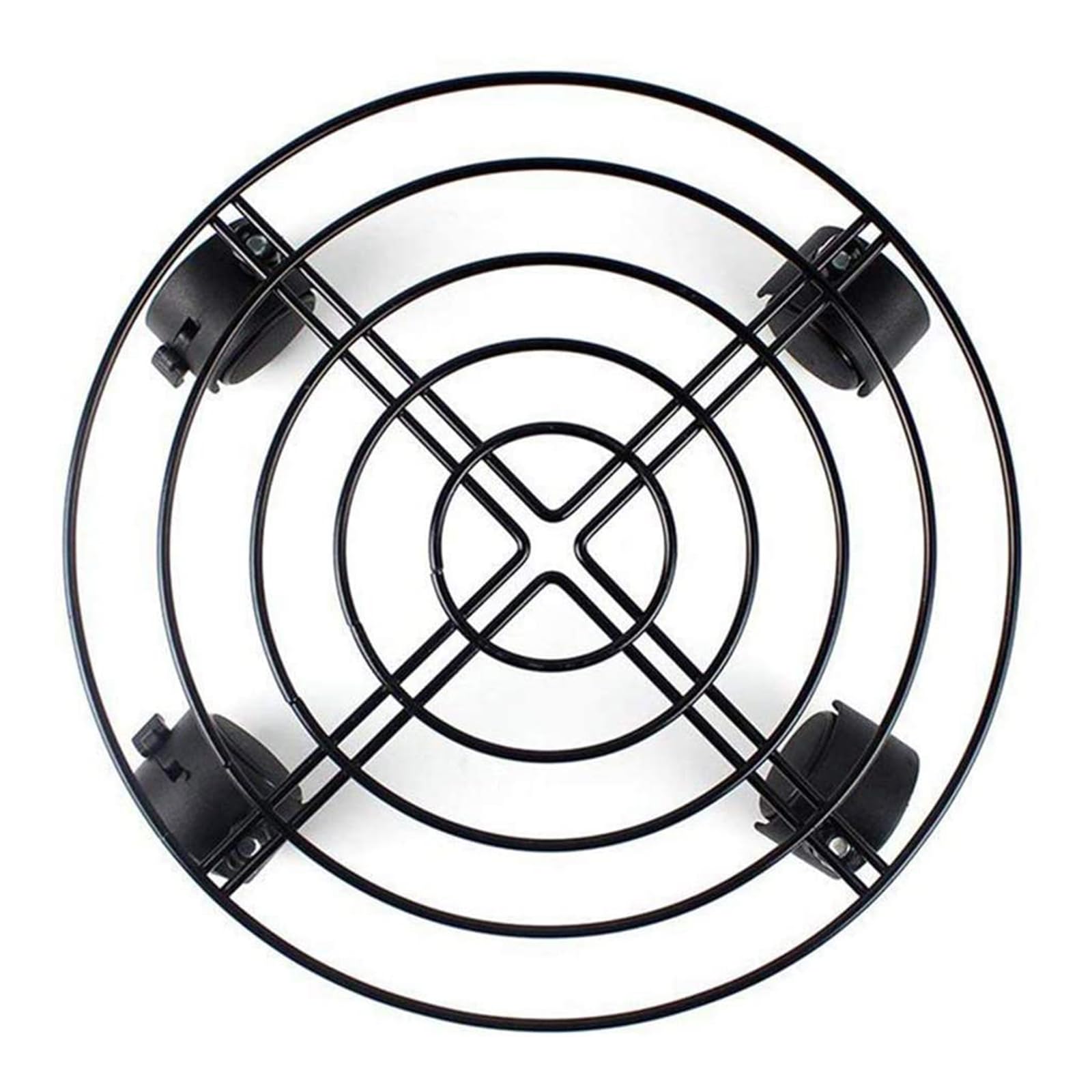 Bandeja con ruedas de hierro, soporte extraíble para macetas, soporte para plantas en maceta, ruedas con cerradura, adecuado para interiores y exteriores, puede contener macetas, baños de pies, bidón