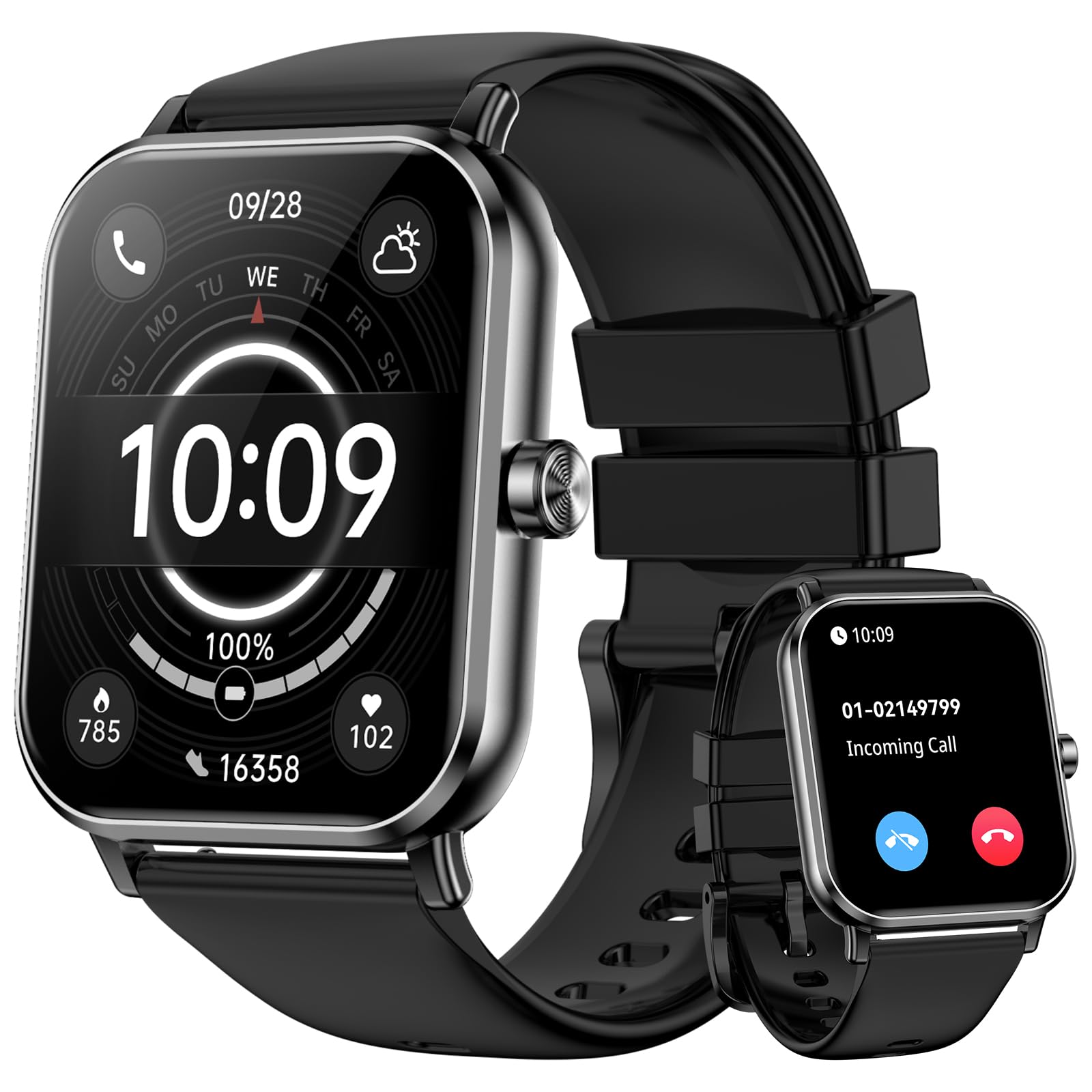 QONBINK Smart Watch for Men Women (Answer/Make Call) 1.85
