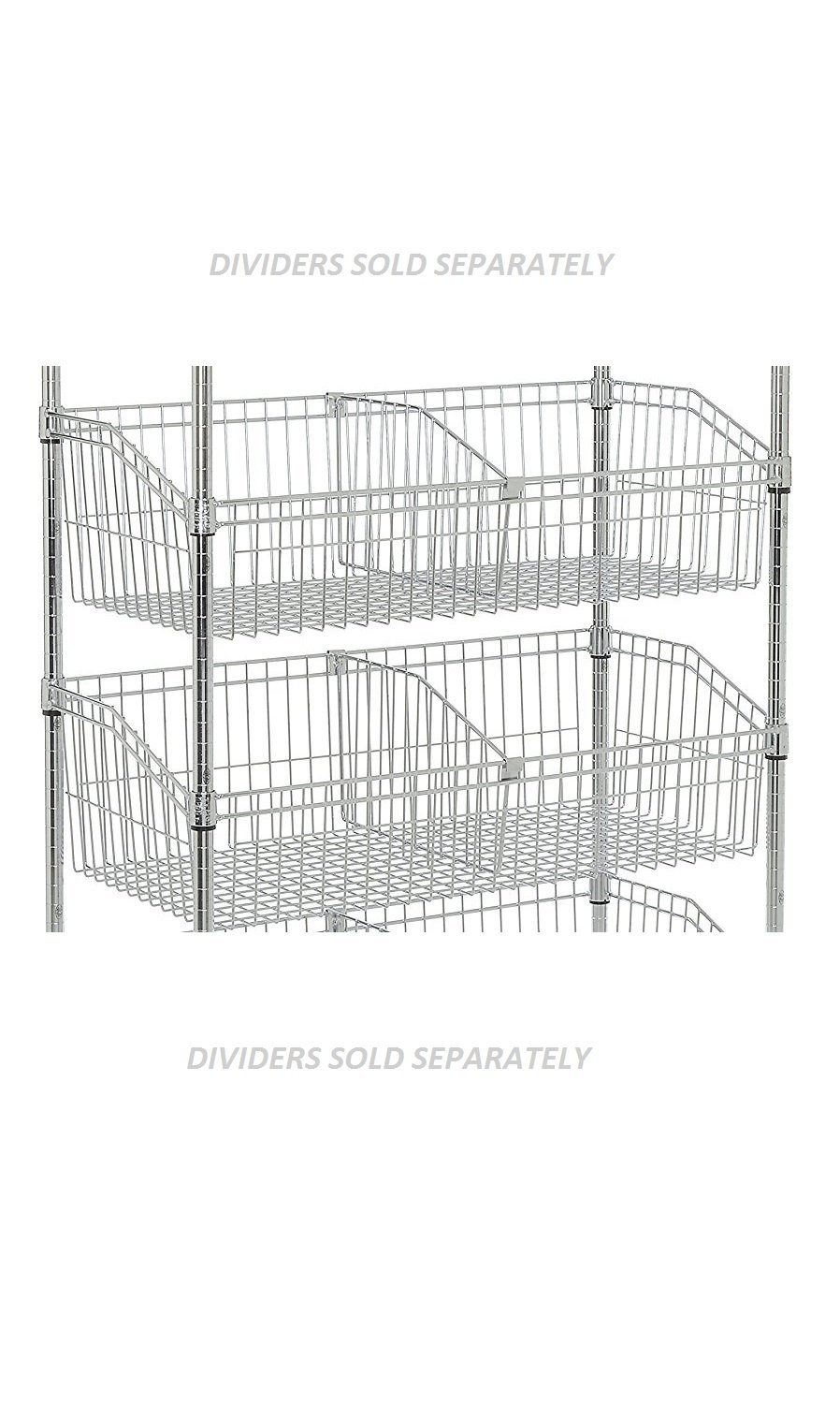 Nexel 4-Basket Shelving Unit, 36