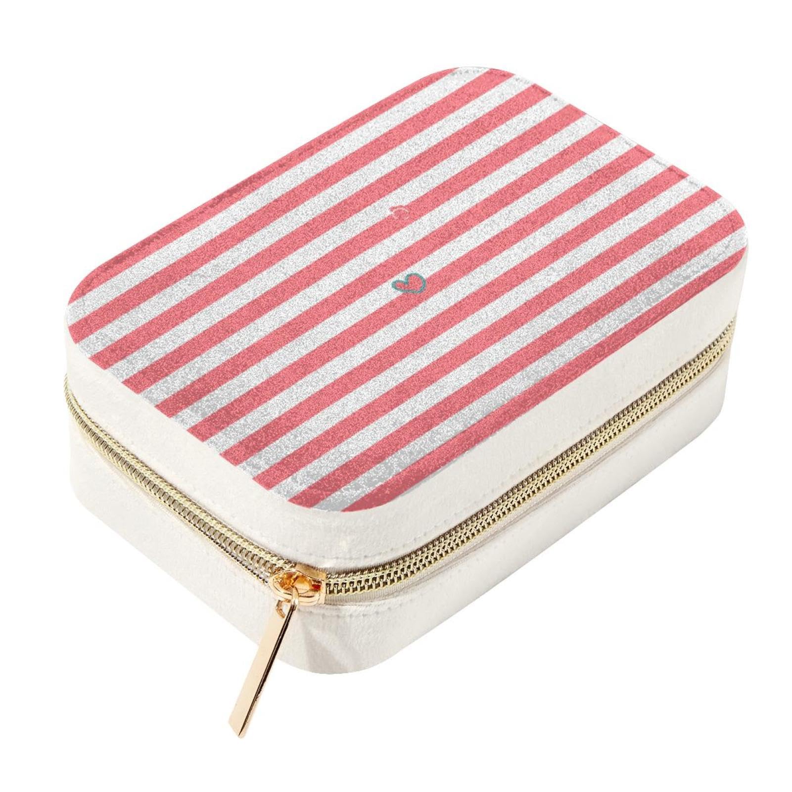 Boîte à bijoux de voyage en velours rose, le cadeau parfait pour elle