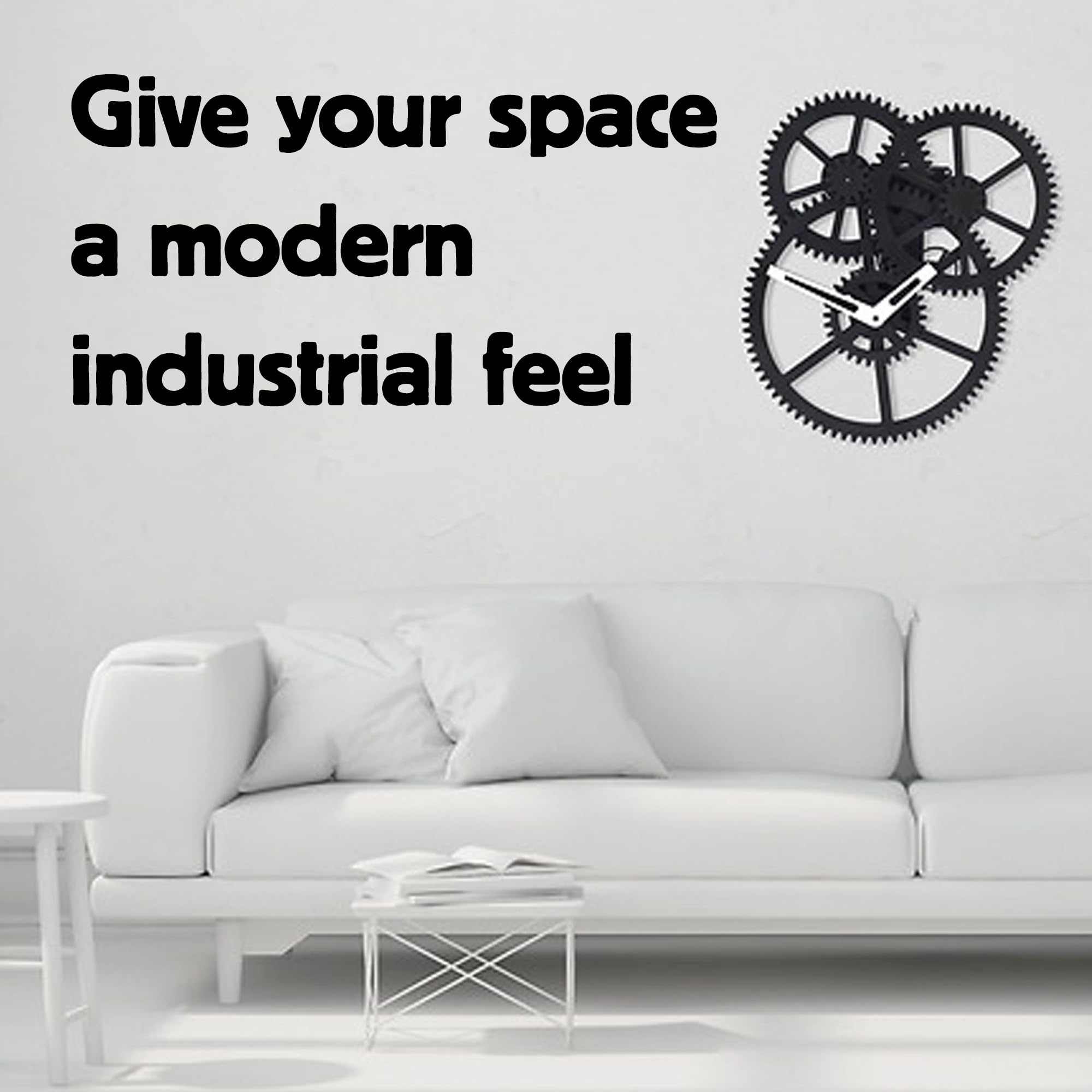 Kikkerland Wall Triple Gear Clock : Amazon.co.uk: Home & Kitchen