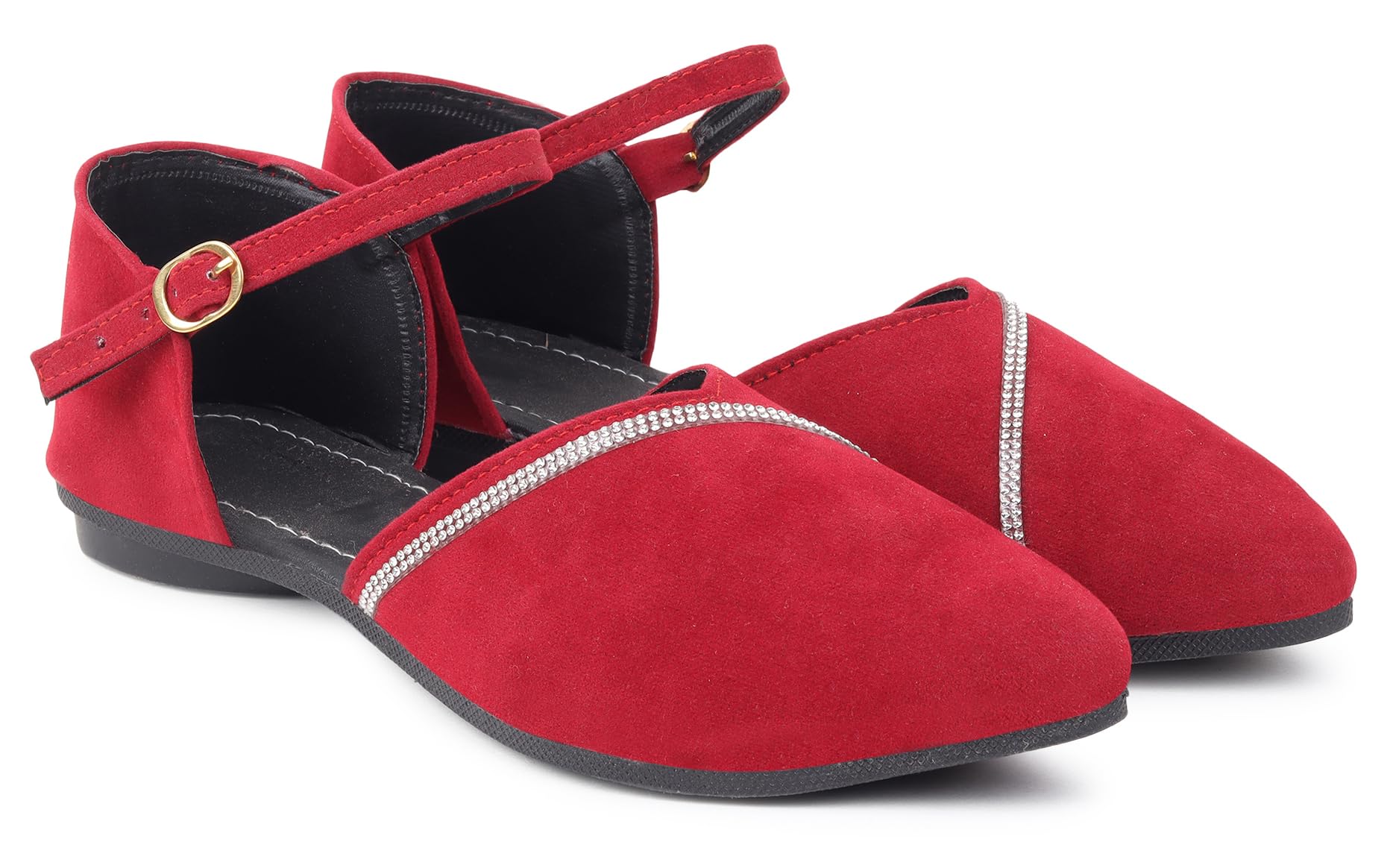 SABA COLLECTION Attractive Black Shine Bellies for Women & Girls (Maroon, 5) (B0CZP557N2) Amazon Price History, Amazon Price Tracker