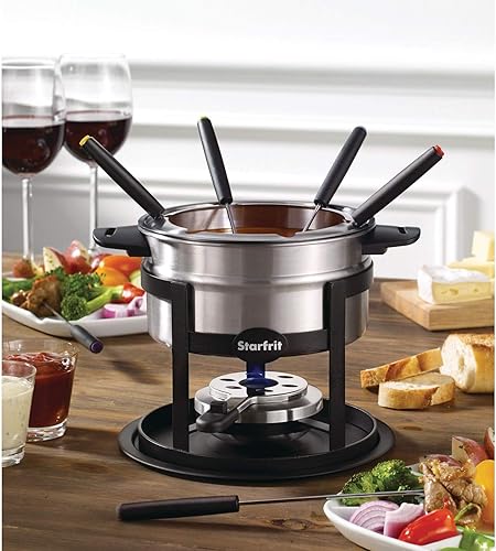 Miniatura 4 de Starfrit 092521-004-0000 - Fondue de 12 piezas 3 en 1, color plateado x 8.10 pulgadas. x 7.5in.