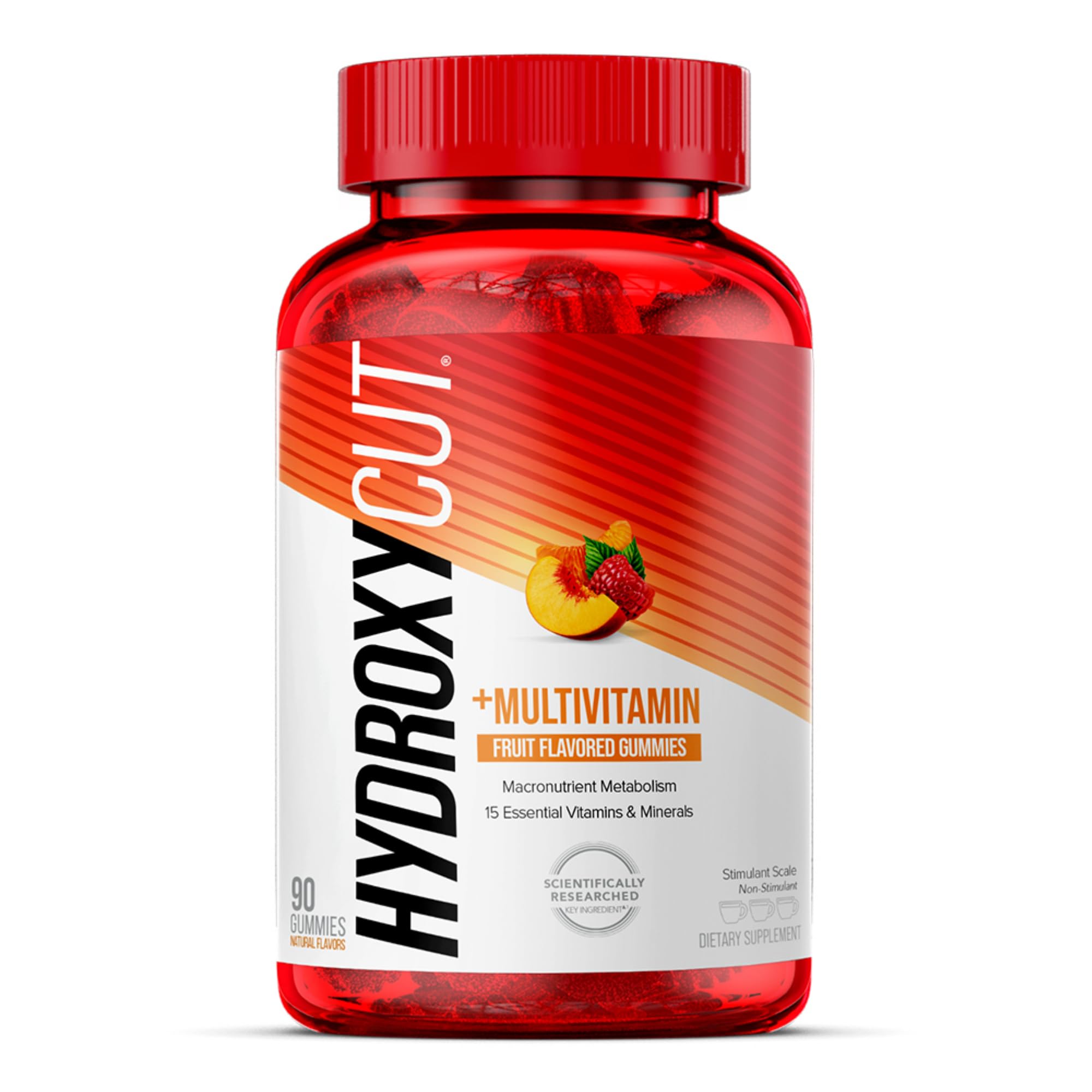 HydroxycutGummies - 99% Caffeine Free - Metabolize Carbs, Proteins & Fats - Includes 15 Essential Vitamins & Minerals - for Women & Men