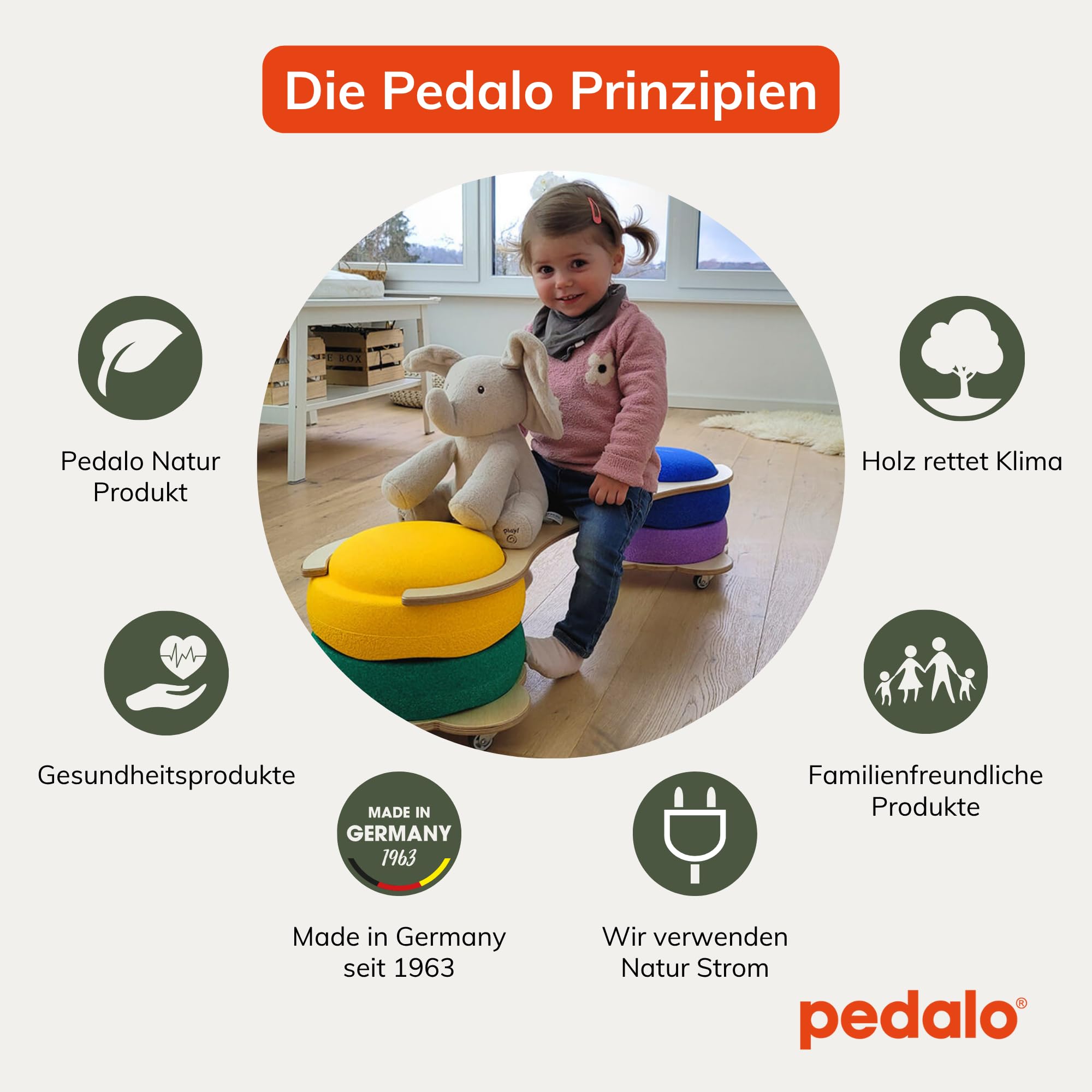pedalo® Stapelbaustein Bus Ausführung Rollrutscher