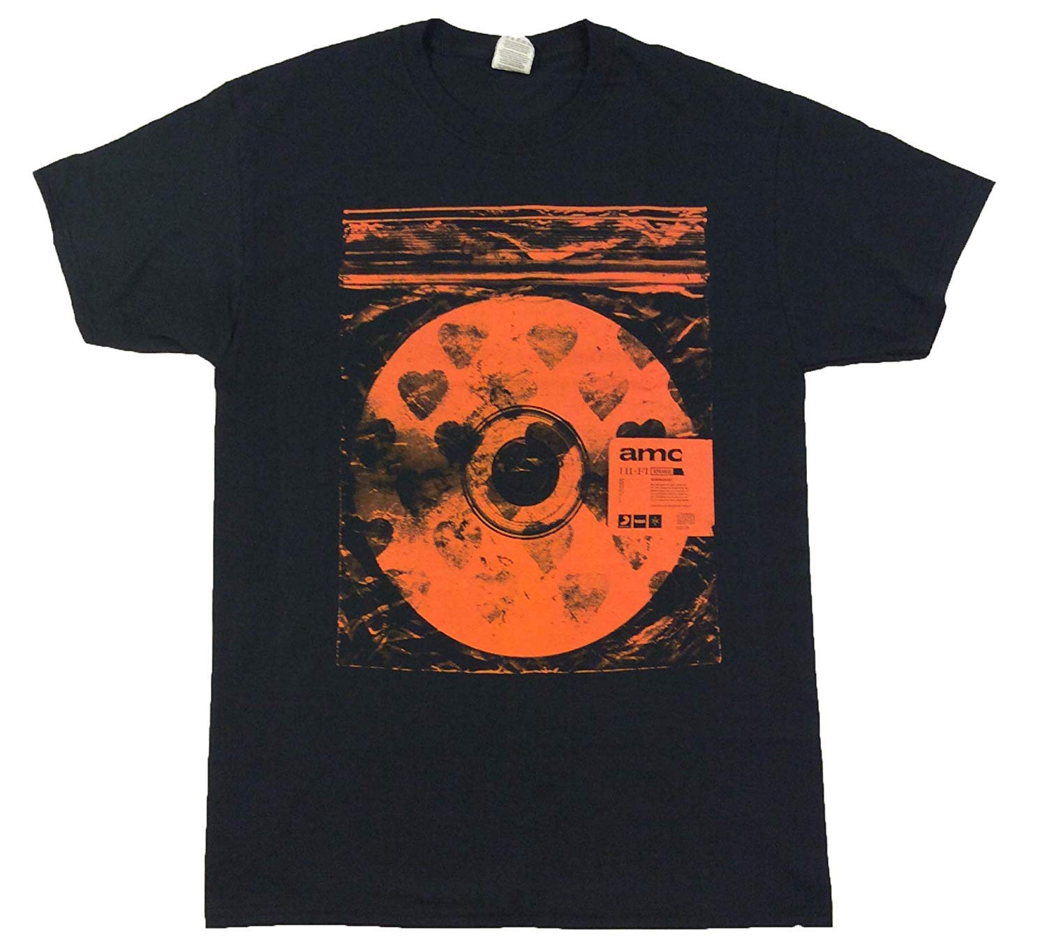 hunany Bring Me The Horizon Men's Orange Amo T-Shirt Black