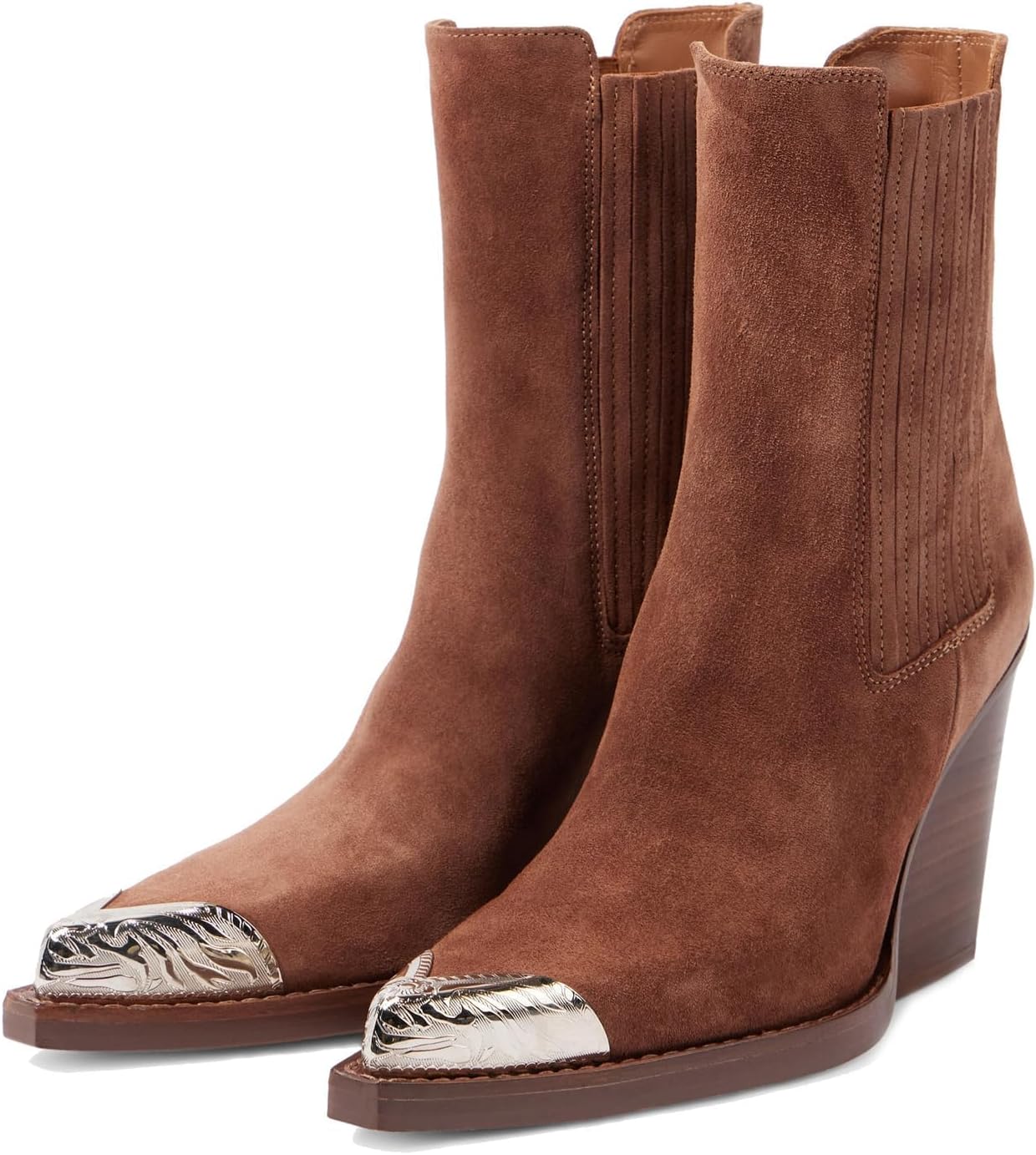 Goolita Women Cowboy Boots - Vintage Slip-On Style