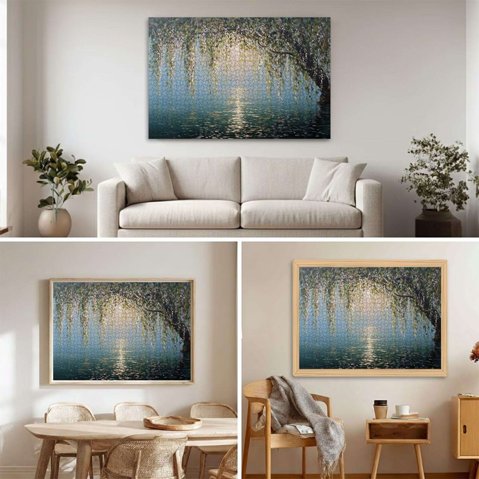Puzzle 1500 Piezas Adultos Árbol & Verano, Rompecabezas con Letras Traseras y Póster, Pasatiempo Antiestrés, Decoración de Pared, Regalo Decorar Mujer Hombre 87 x 57 cm (14 Años +) P3#316
