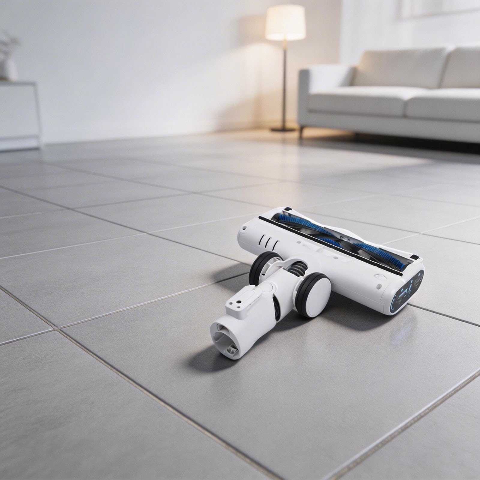 Cepillo eléctrico de suelo para Dreame S15, rodillo de pelo de mascotas con cerdas suaves y rígidas, compatible con S15 Pet EX Essentials para aire puro, color blanco