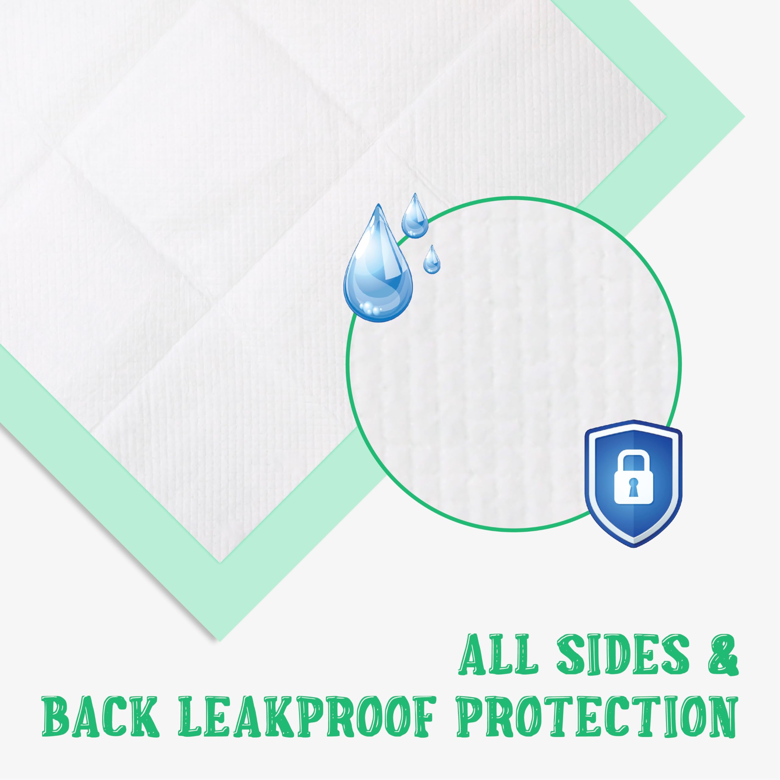 Almohadilla de entrenamiento de 30 x 28 pulgadas, 50 unidades, almohadillas para orina de 5 capas, superabsorbentes, almohadillas para jaula de perro, almohadillas nuevas y mejoradas para