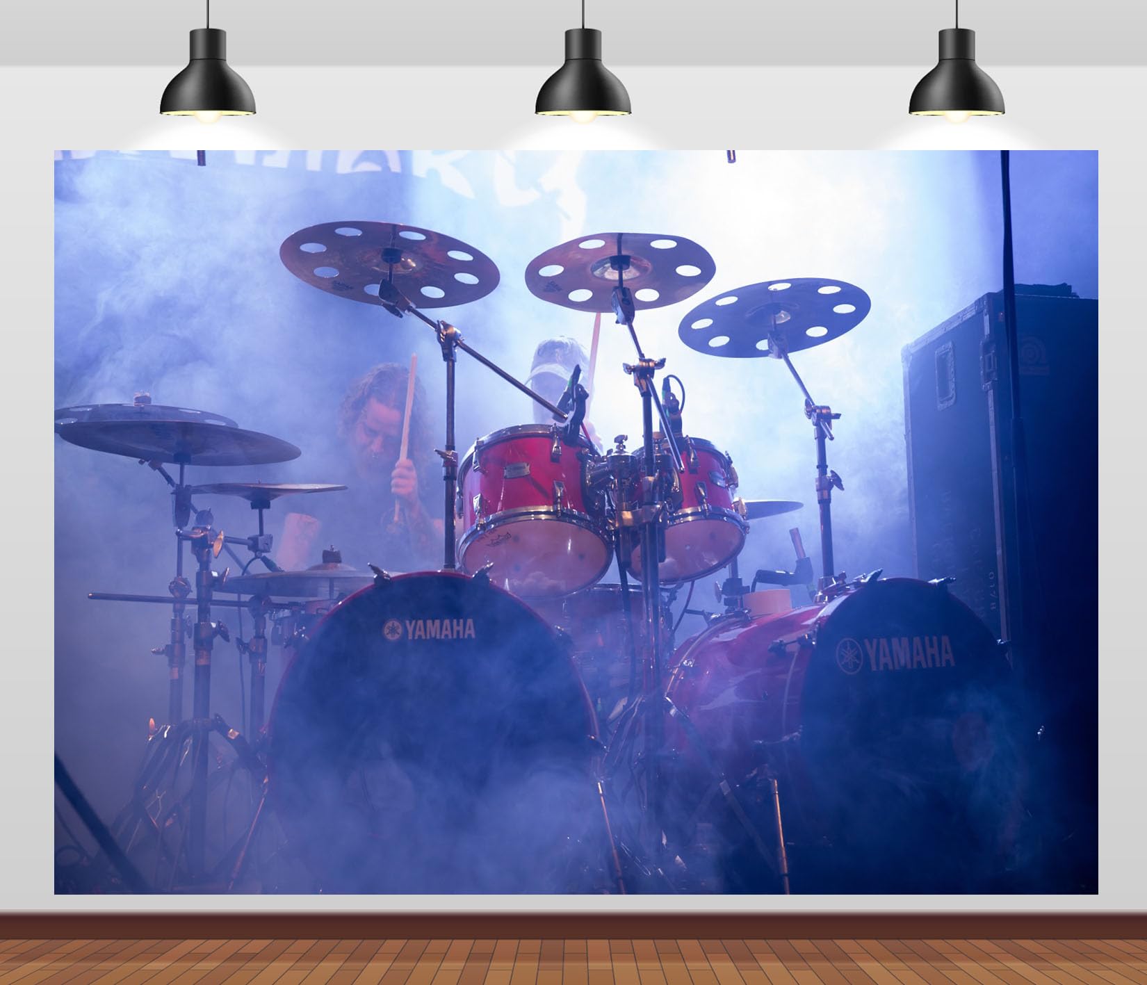 8x8FT (2.5x2.5m) Batteria Rossa Sul Palco Sfondo Fotografico