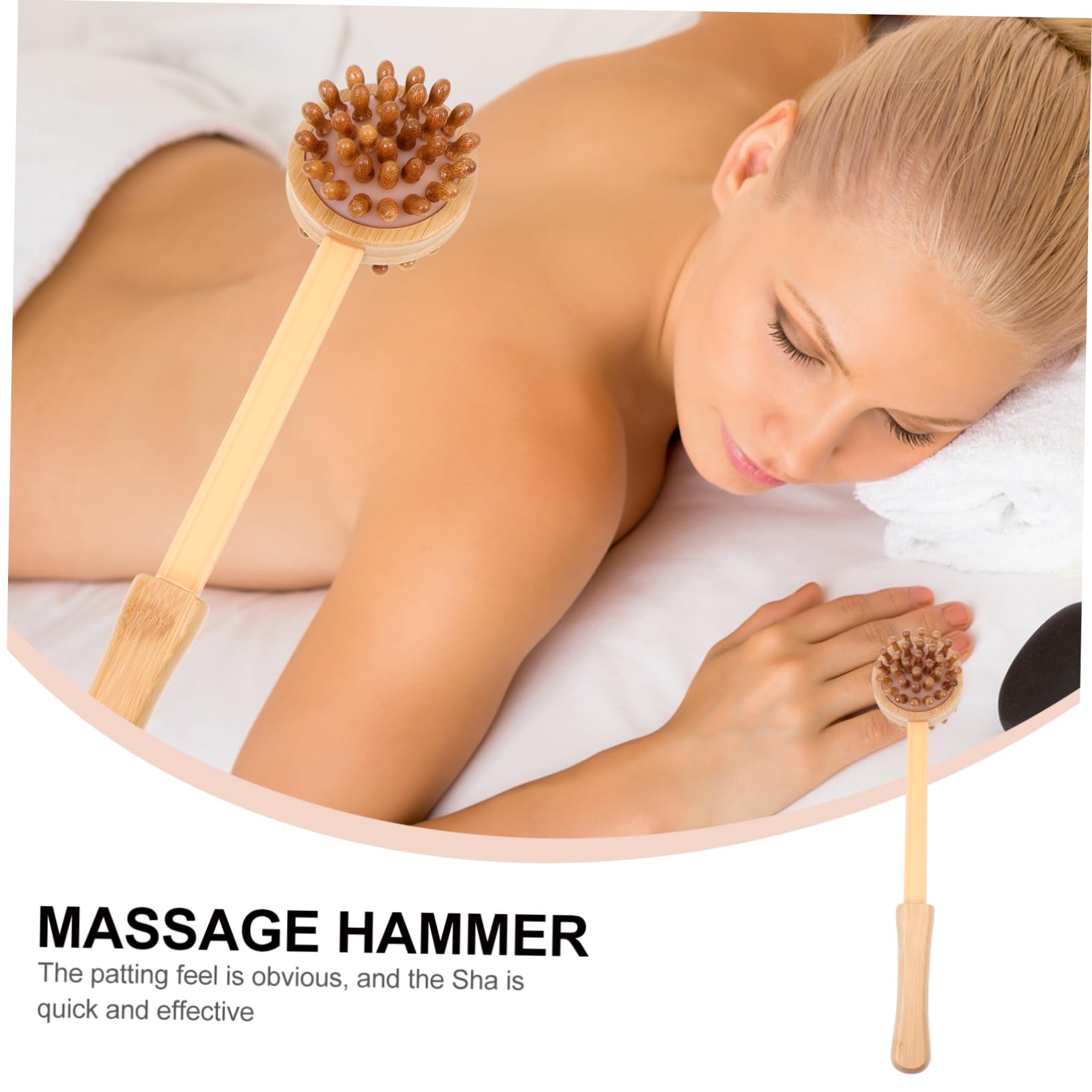 Healeved 2juegos Masajeador De Acupuntura De Madera De Masaje Portátil Para y Relajación Herramienta De Masaje De Bamboo Para Espalda y Cuerpo