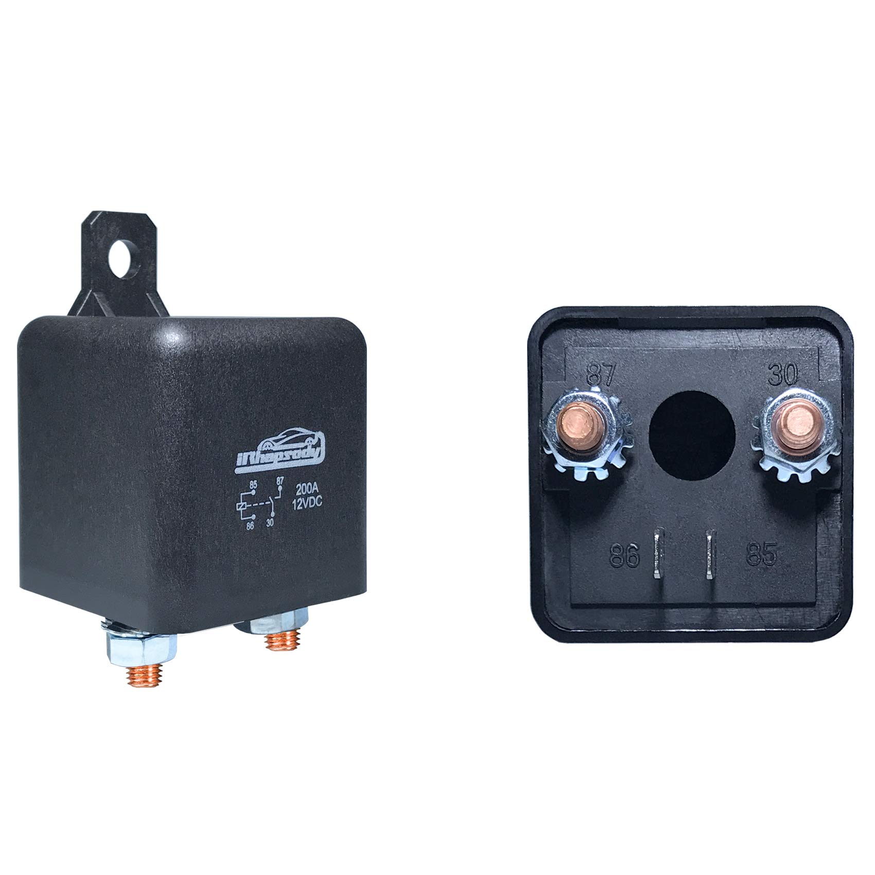 Buy irhapsody Relay 200A, 12V Continuous Duty Relay, 4 Pin Starter