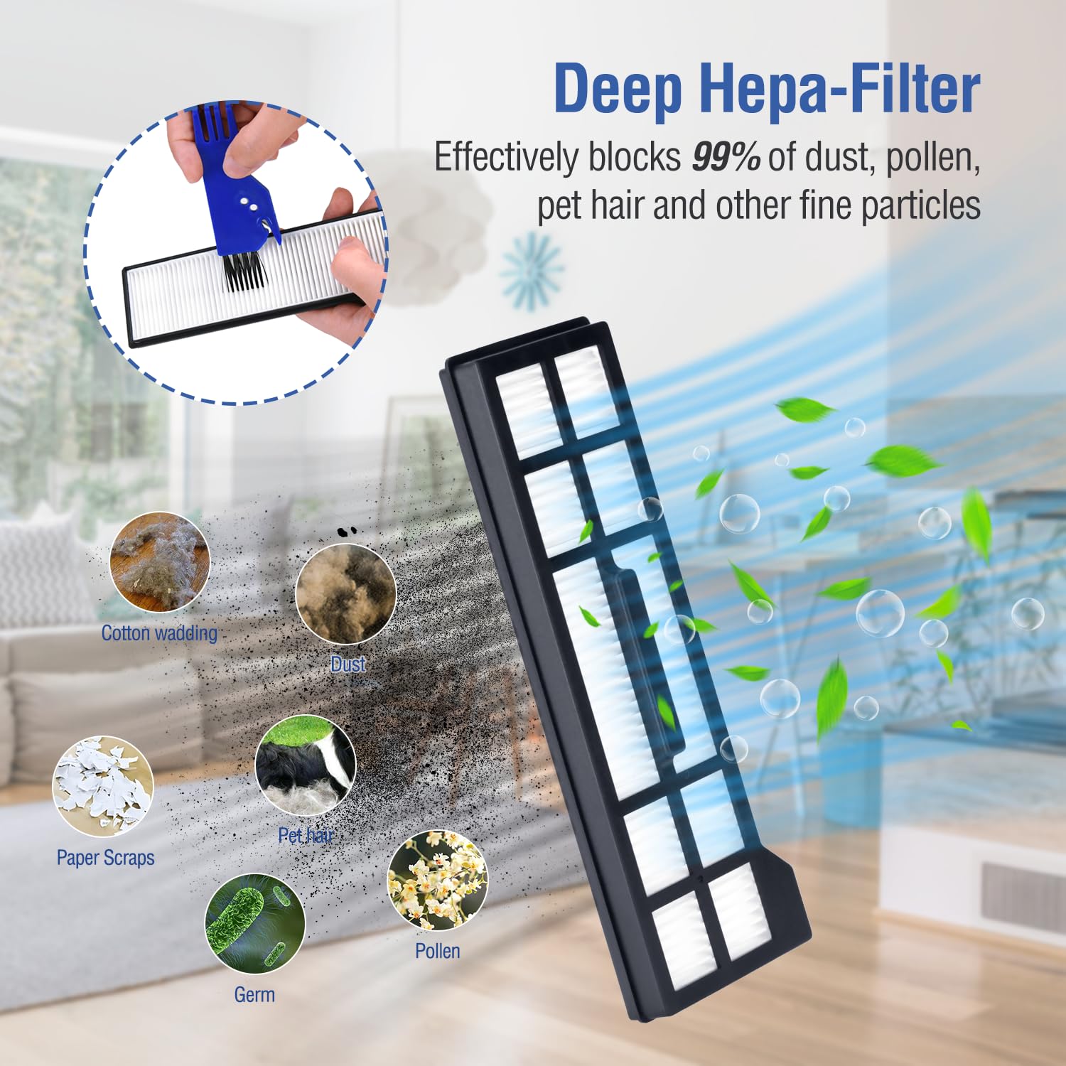 FAMELEC Replacement Parts Kit For Eufy X10 Pro Omni Robot Vacuum - Filters, Brushes, Mop Pads, Bags - View #2