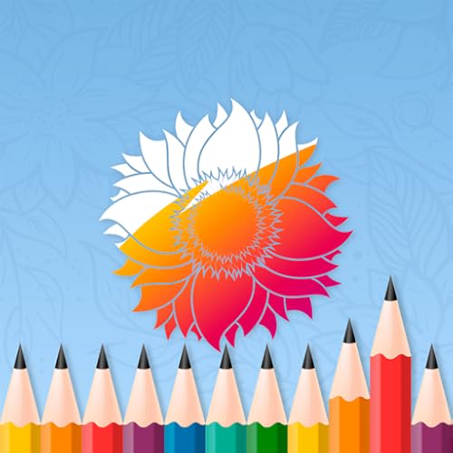 Coloring Flowers: Painting Book #TOP7