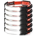 Spriak LED Headlamp Flashlight 6Packs, 1000L 230 Broadbeam Headlight, USB Rechargeable Head Lamp with Red Taillight, Lightweight Waterproof Headlamps for Camping Running Hiking, Hard Hat Headlamp