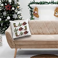 Vista 3 de Fundas de almohada de Navidad occidental de 18 x 18 pulgadas, decoraciones de Navidad occidentales, fundas de almohada decorativas con botas