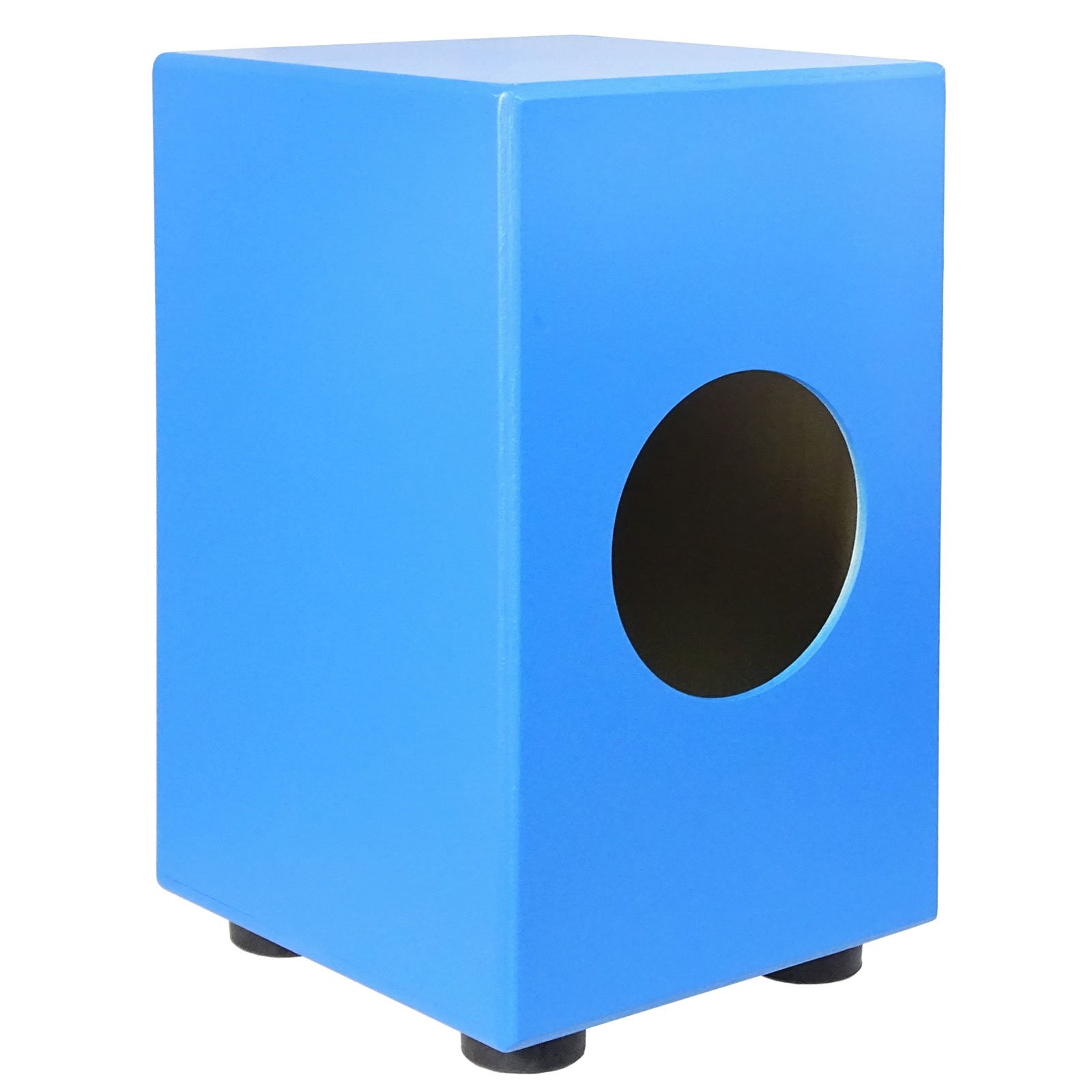 keepdrum DC1M BL Junior - Cajón para niños, Instrumentos de Percusión (incluye almohadilla para asiento), color azul