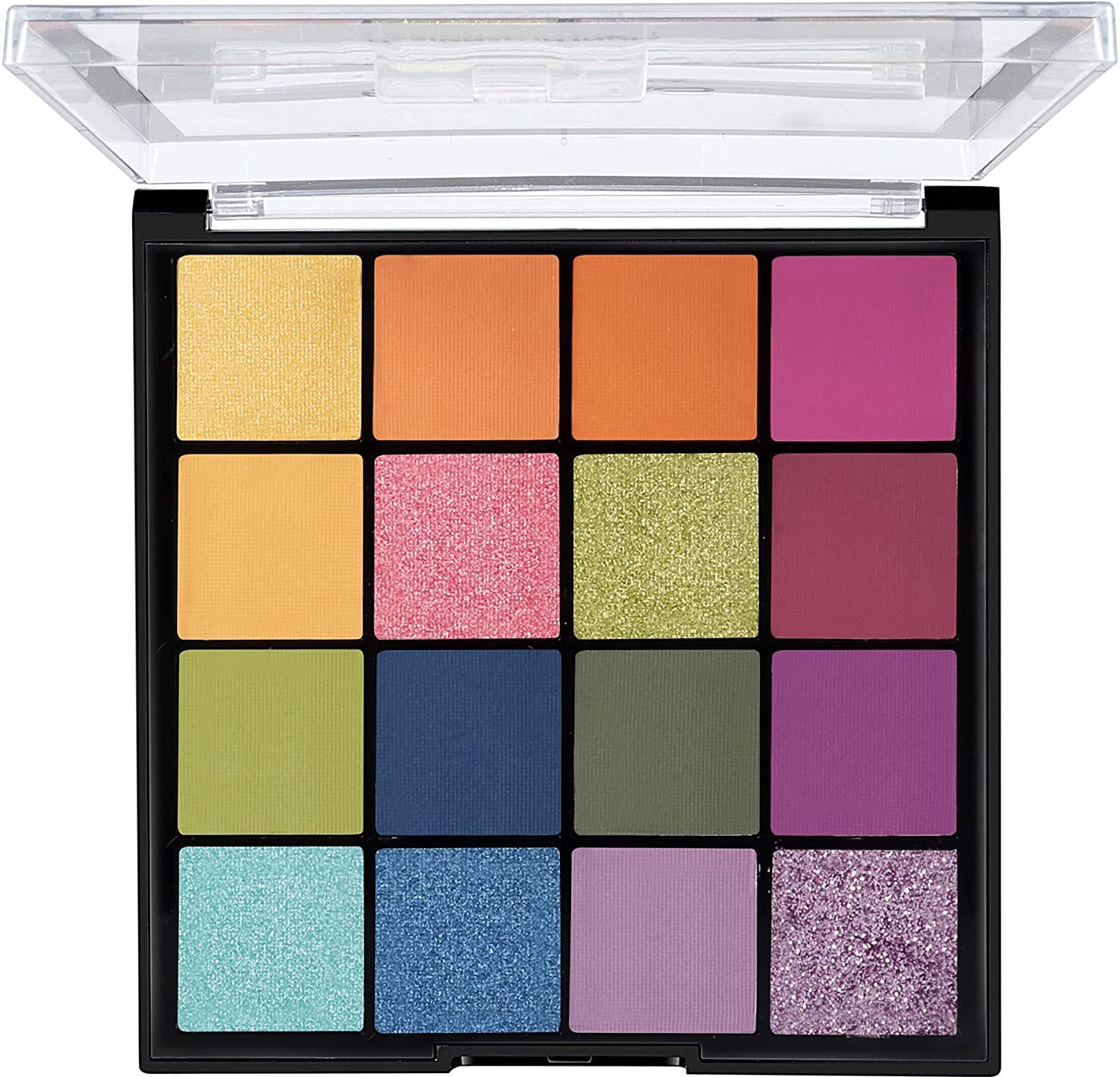 Highly Pigmented Mesmereyes Smoky Eyes, 16-Color Eyeshadow Palette | Multicolor | Matte Finish | Shimmery Eye Shadow Palette (20.8 G) (03-Multicolor)