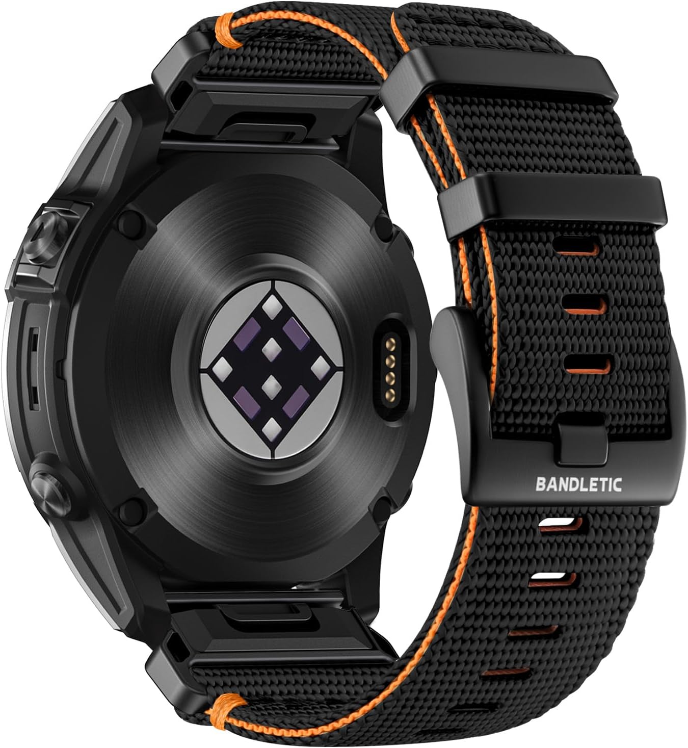 Bandletic Compatible with Garmin Fenix 8 47mm 7 6 Watch Band - 22mm Quick Fit Rugged Nylon Replacement Band for Fenix 7 6 Pro/5 Plus/Instinct 2 3 E 45mm/Forerunner 970 965/Approach S70 S62/Epix Pro