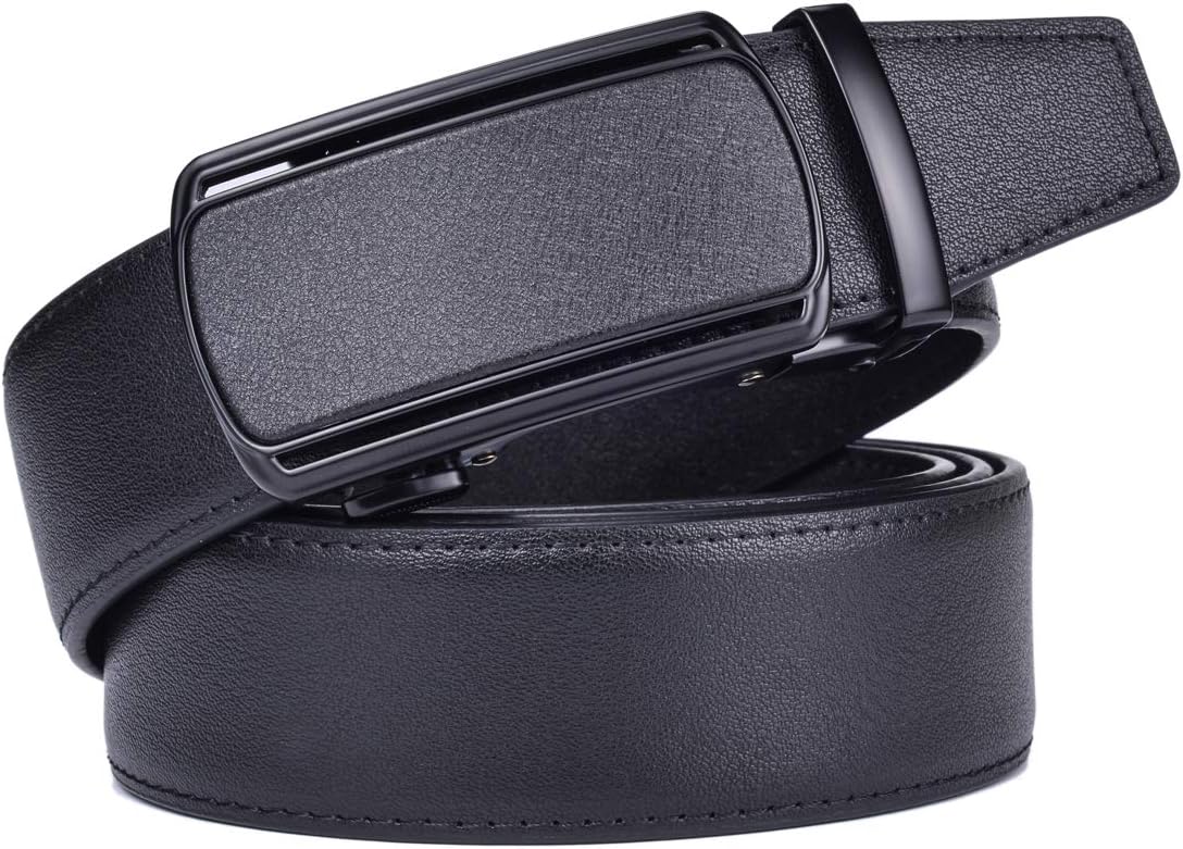 Men Belts Leather Male Slide Ratchet Work Dress Strap w Interchangeable Buckle Beltox - Image 2