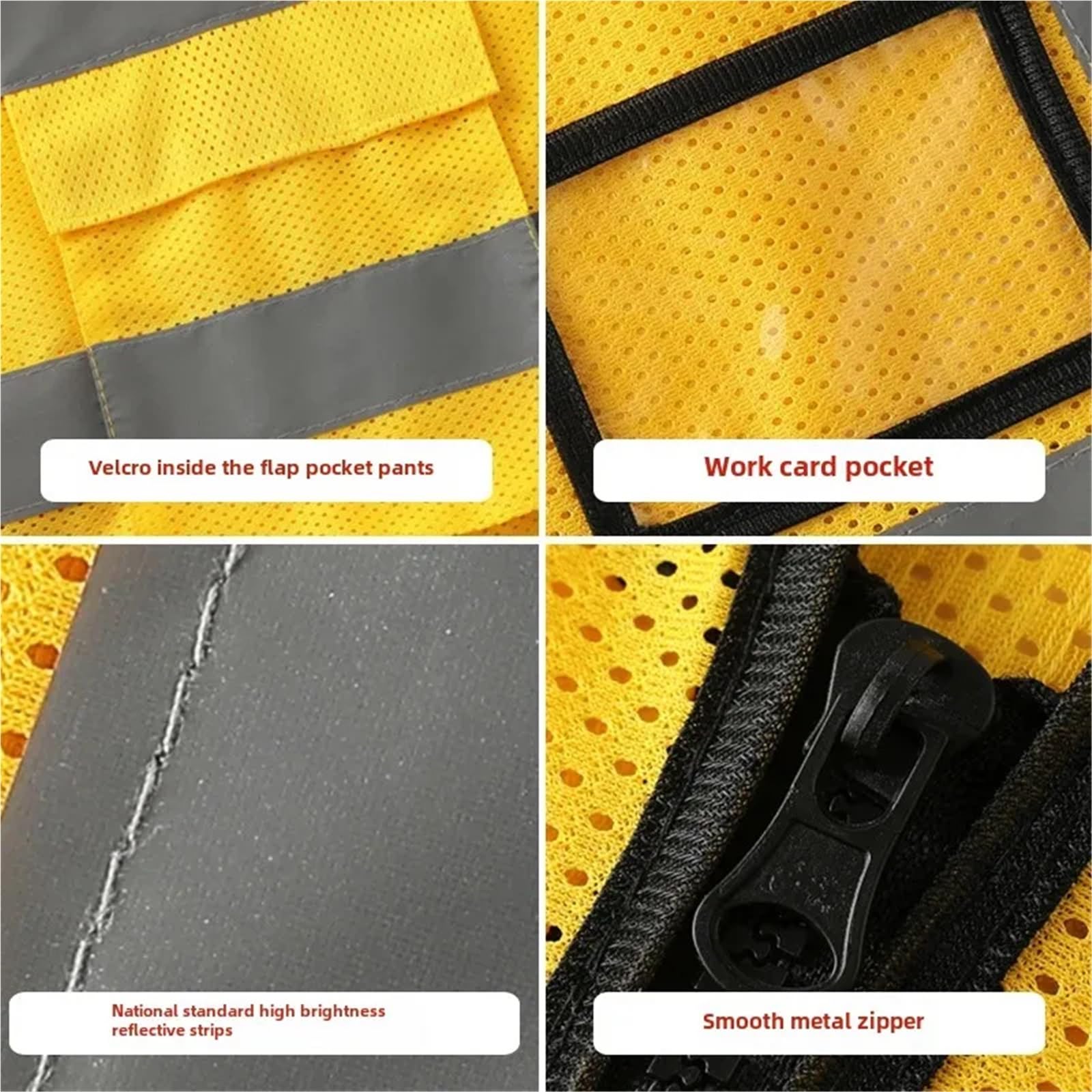 Gilet de Construction réfléchissant en Maille
