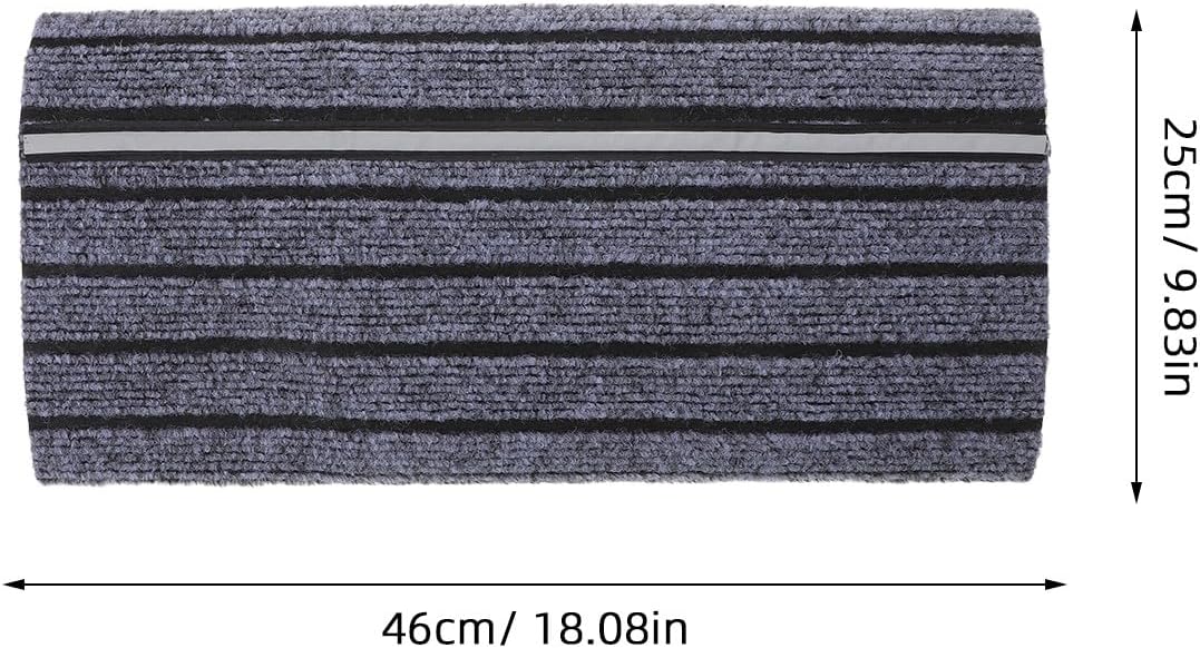 RV Step Cover: Outside RV Step Rug with Reflective Strips - Anti Skid Camper Entry Stair Cover -18.1x9.8 Slip Resistant Mat for Entryways Trailers