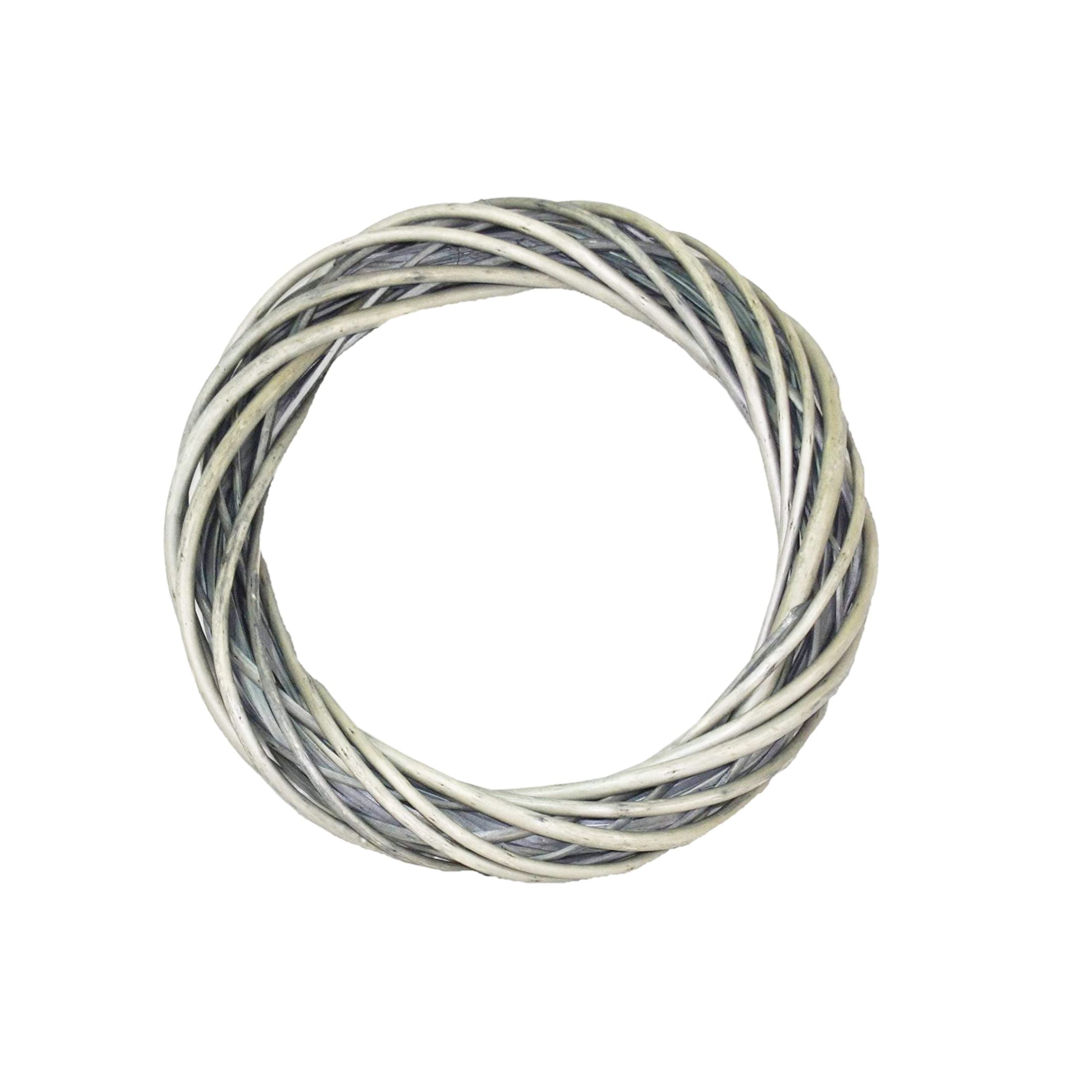 Floristrywarehouse Grey Round Wreath Base Woven Natural Willow 30Cm/12 Inch Diameter