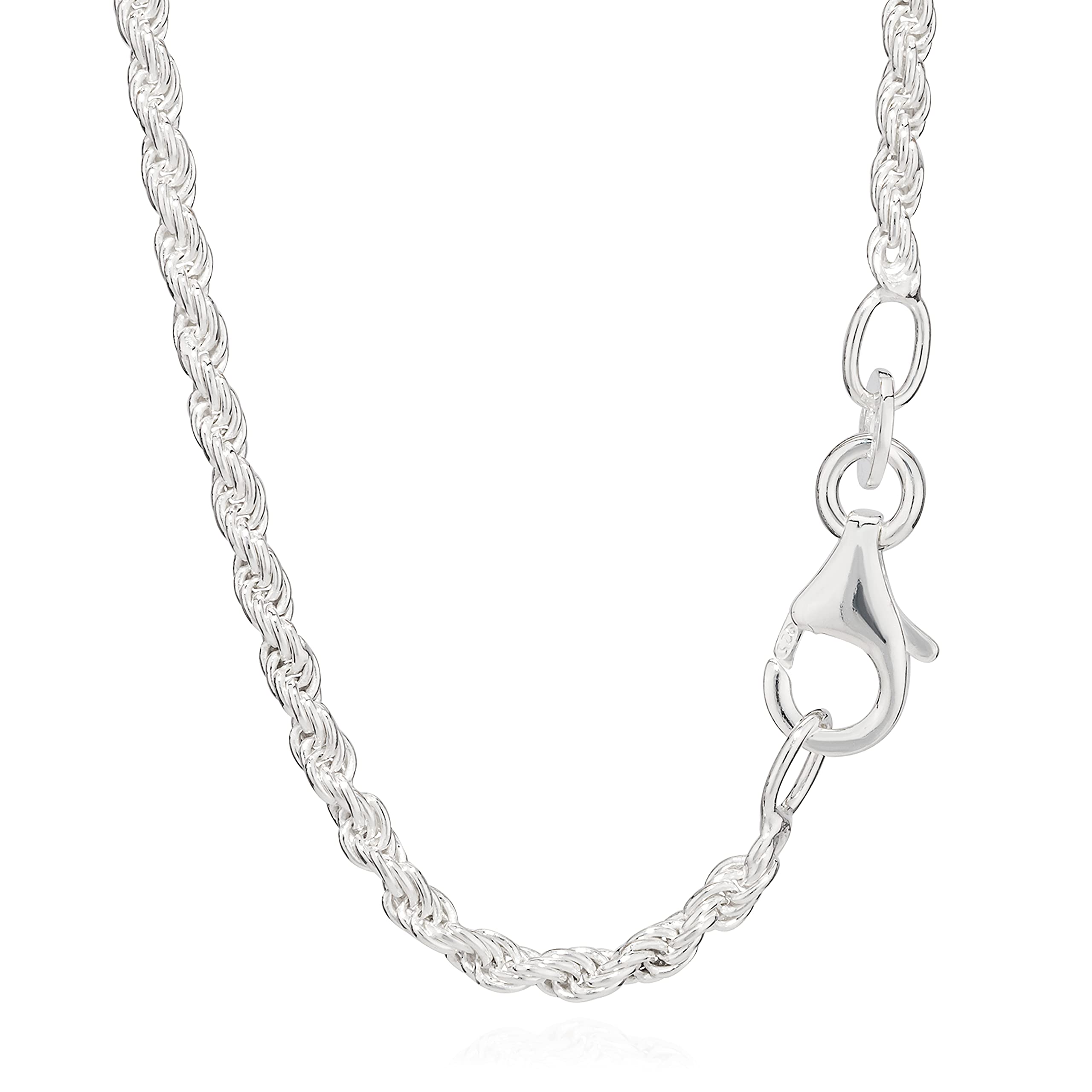 Collana NKlaus In Argento 925 - Catena Doppio Ricciolo 45 Cm, Larghezza 3,5 Mm - copertina