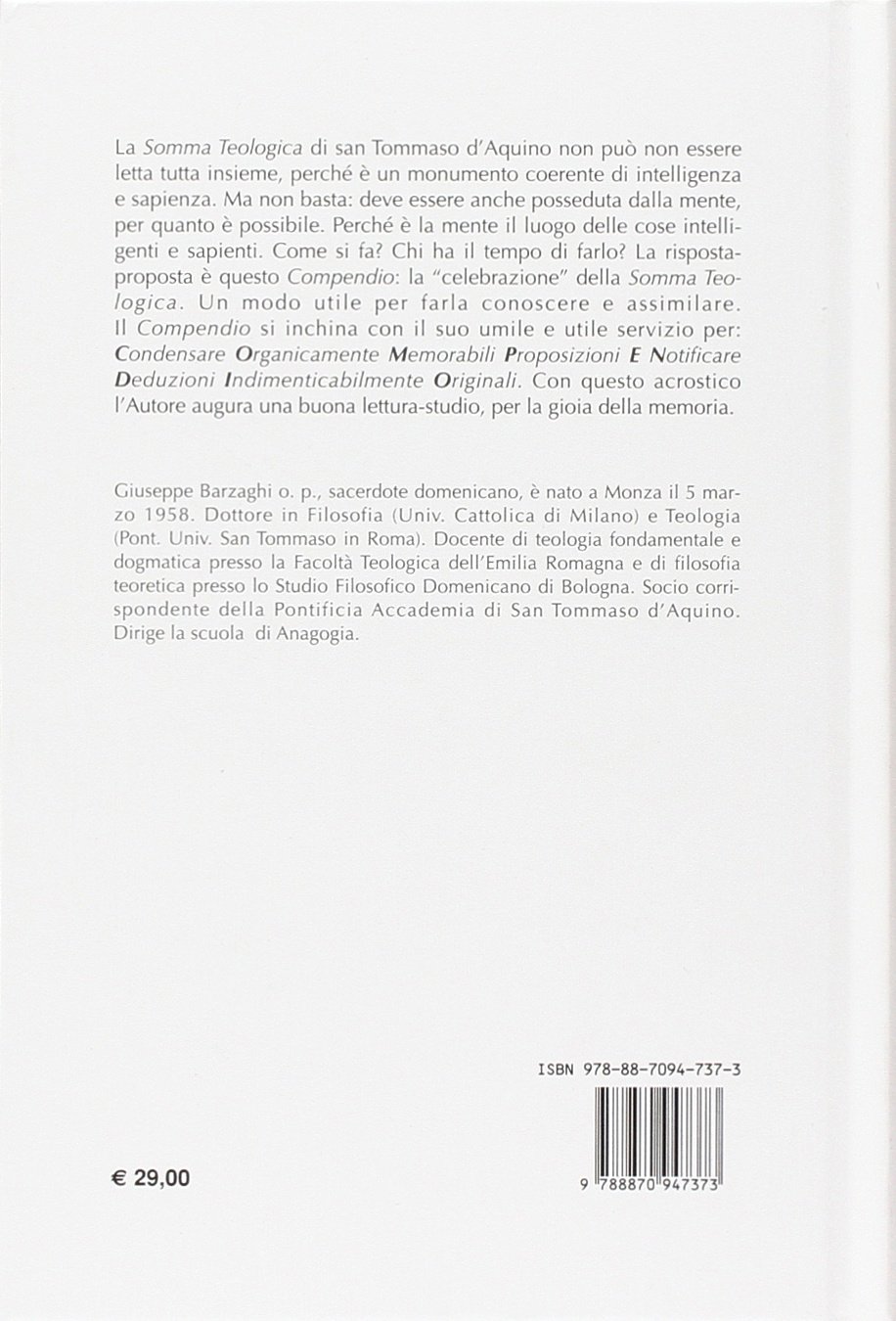 La Somma Teologica di San Tommaso d'Aquino. In compendio
