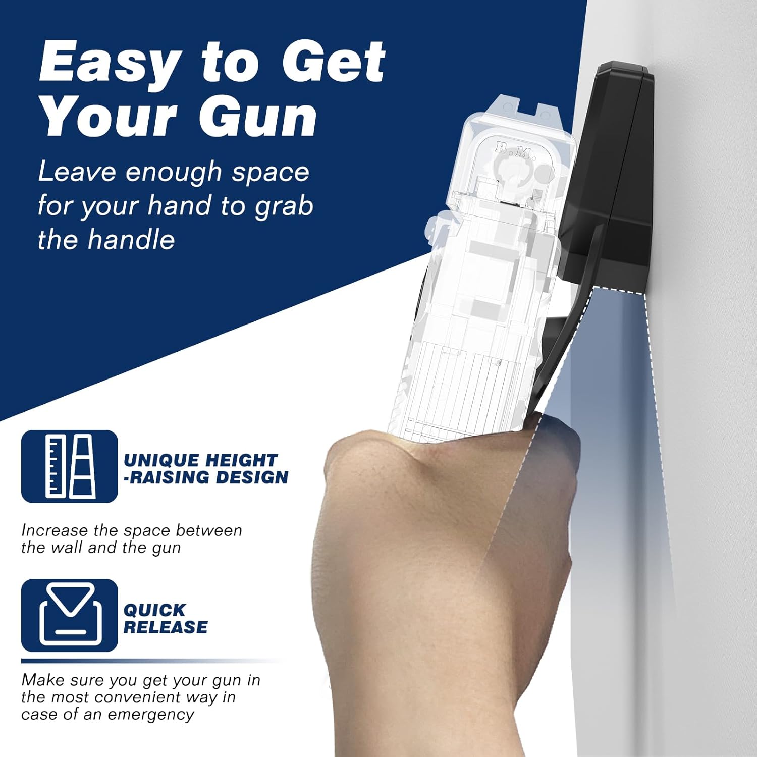.22 .38 .40 .45 9mm Gun Cleaning Kit + Gun Magnet Mount