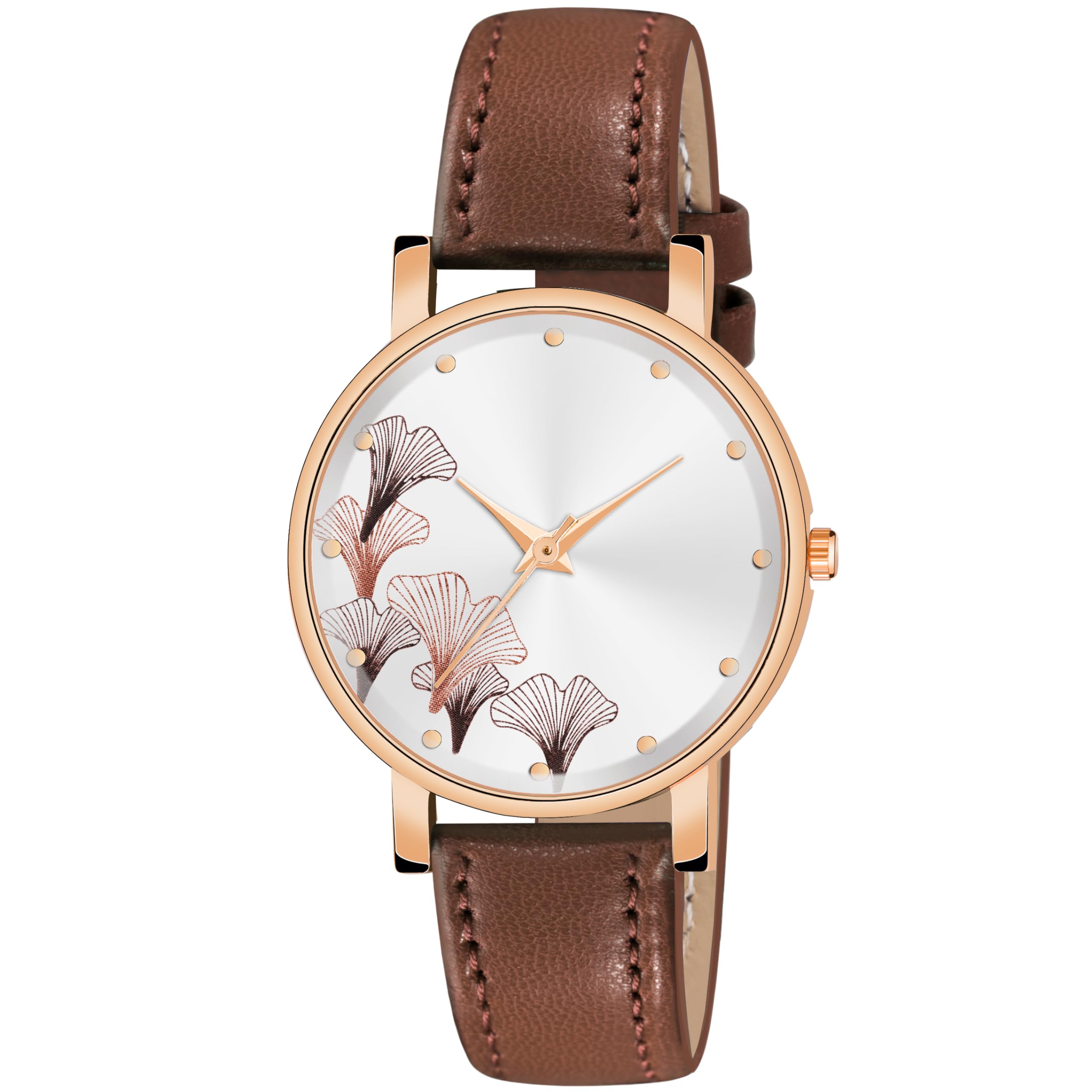 ON TIME OCTUS Synthetic Analog Girls And Womens Watch Op 133 (White Dial Brown Colored Strap), Band_Blue (B0CJM4NKKT) Amazon Price History, Amazon Price Tracker