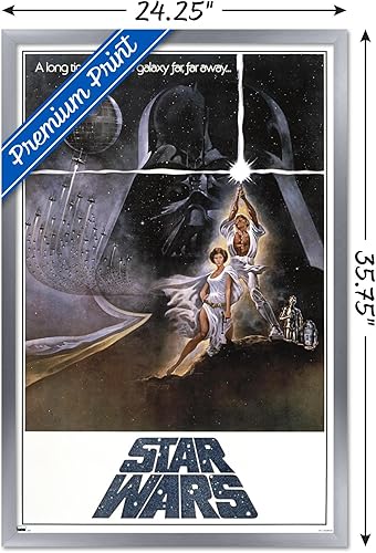 Miniatura 3 de Trends International Póster de pared de Star Wars Una nueva esperanza, una hoja B (sin bloque de facturación)