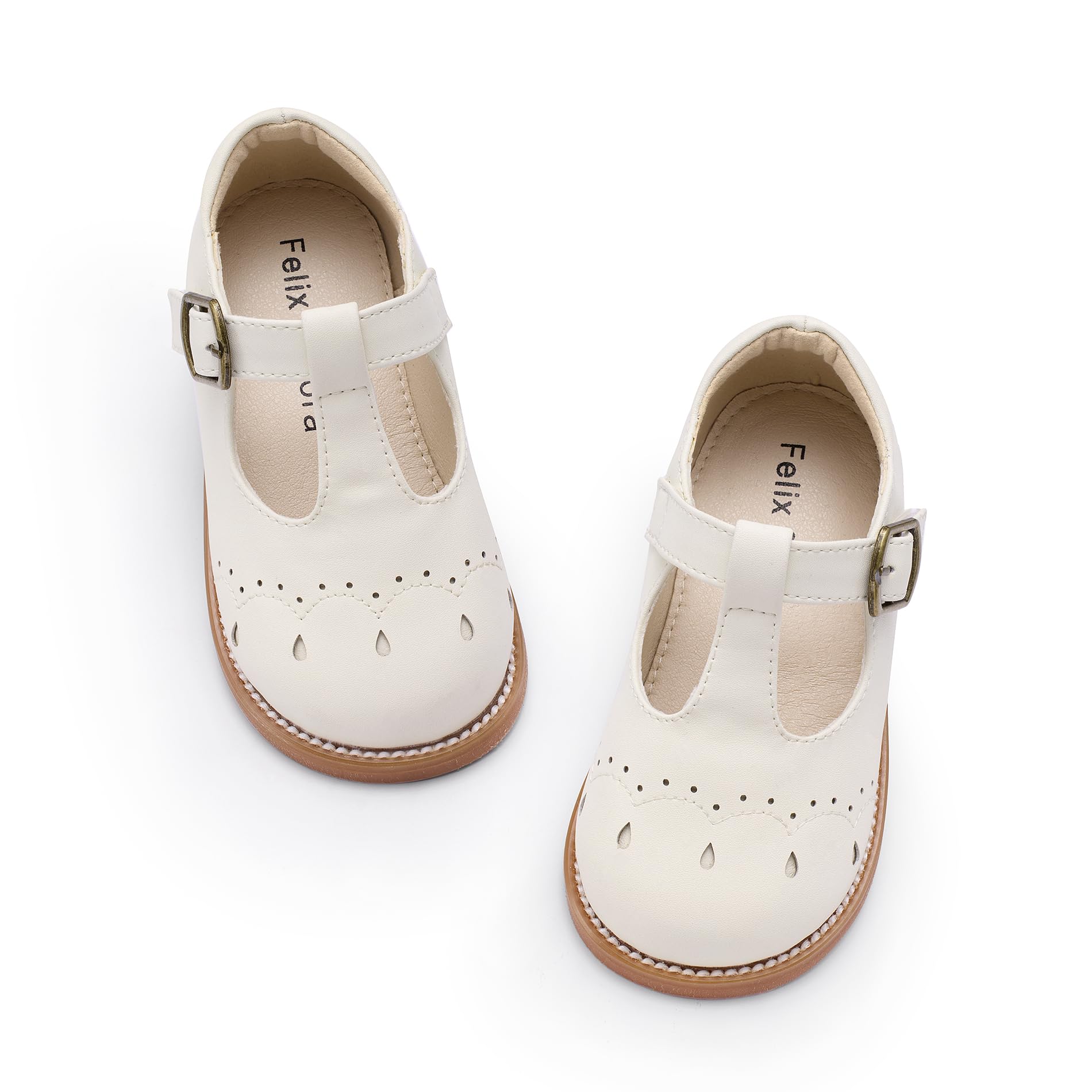 Felix &amp; Flora Toddler Girl Mary Jane Dress Shoes - School Oxford Flats for Girl Party Shoes.