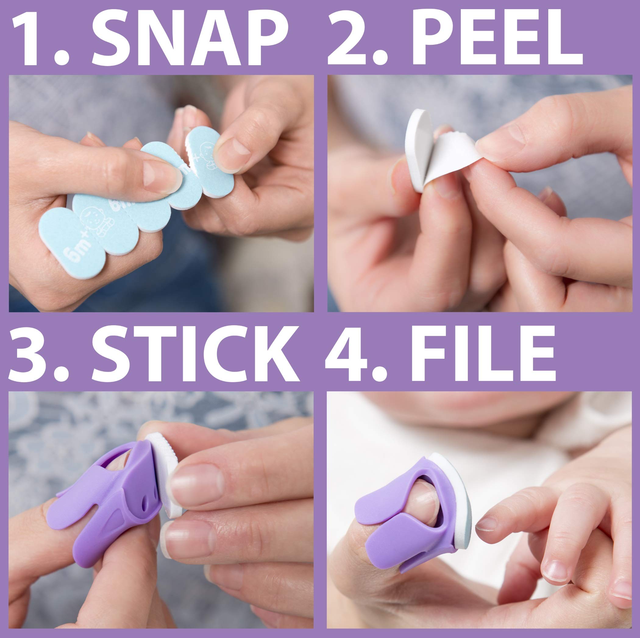 Baby Nails Set Limas De Uñas Mixto (20 Unid) + Tijeras 15 gr, rosa (BUMPER-PACK)