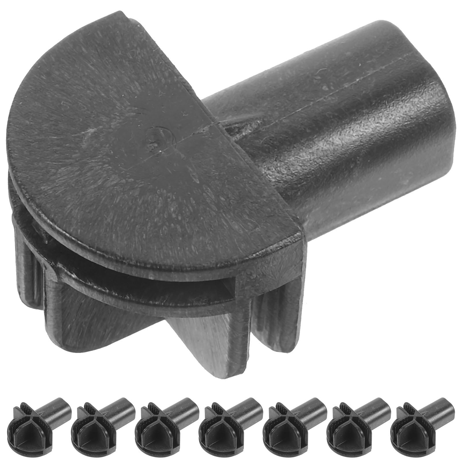 8pcs Wardrobe Buckle Closet Connectors Plastic Wire Cube Connectors for Modular Closet Storage Organizer Wire Shelf Black