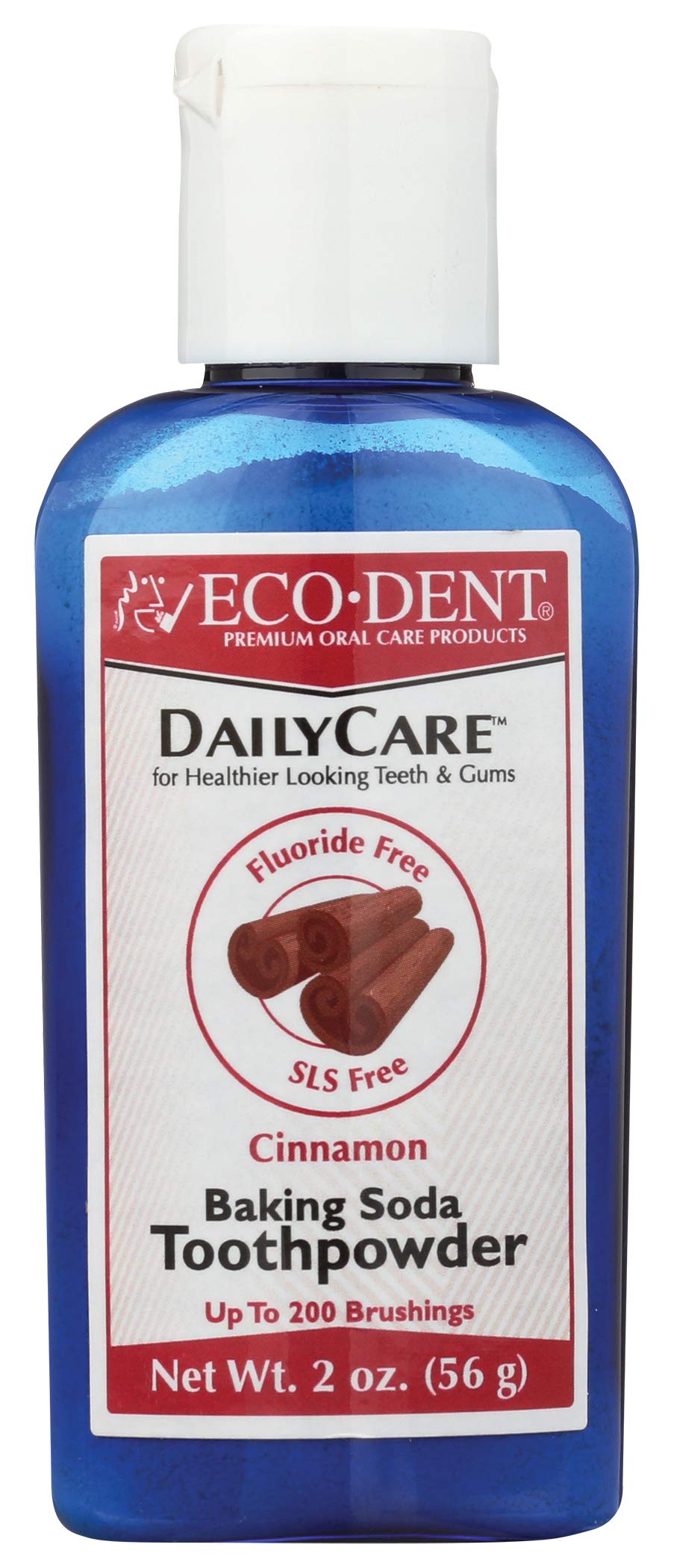 Eco-Dent Baking Soda Toothpowder.Cinnamon, 2oz