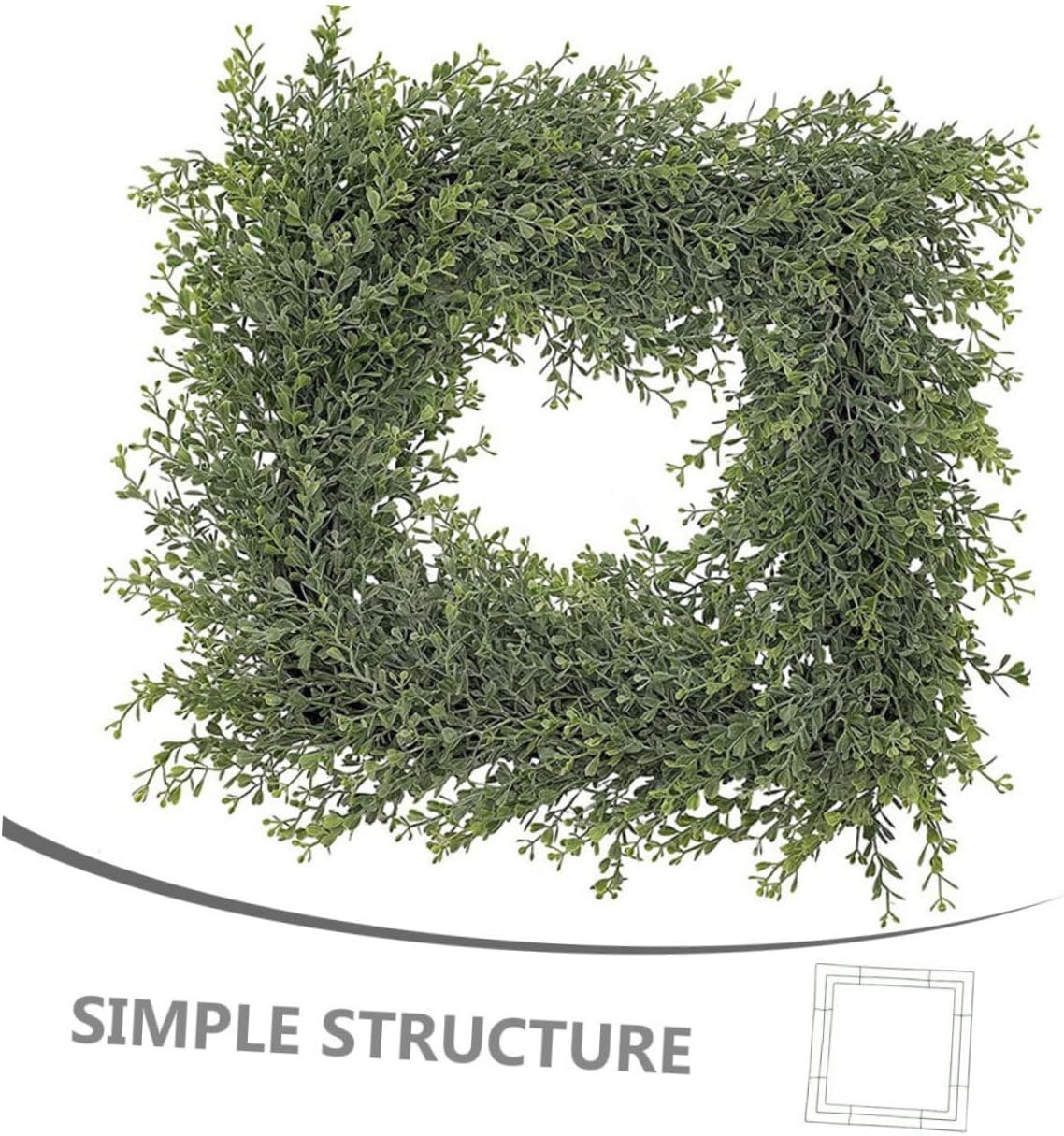 4pcs Sturdy Square Metal Wreath Frame for Floral Crafts for Home Decor Weddings and Seasonal Decorations Iron Garland Holder