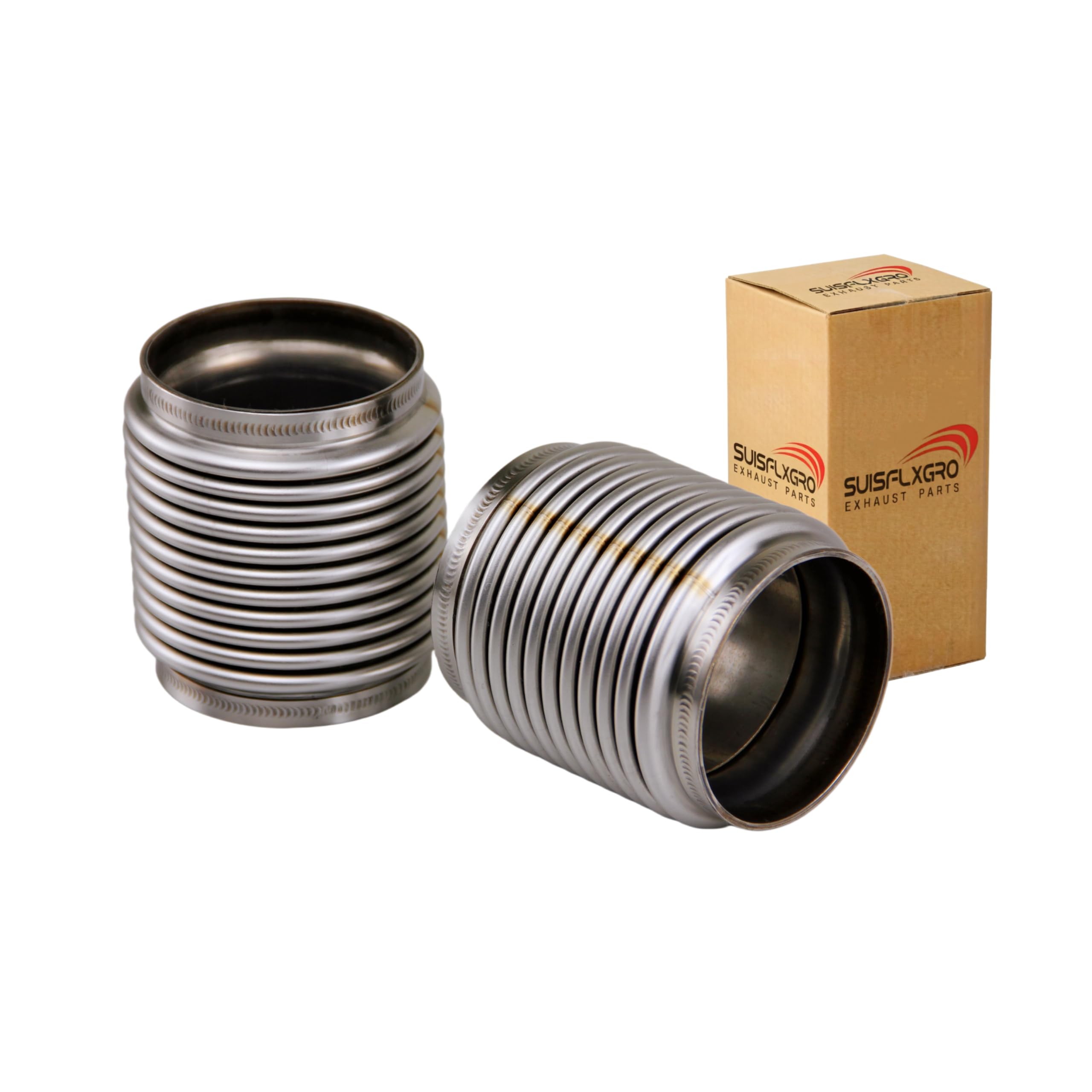 SUISFLXGRO 2.5 inch ID Exhaust Flex Bellows