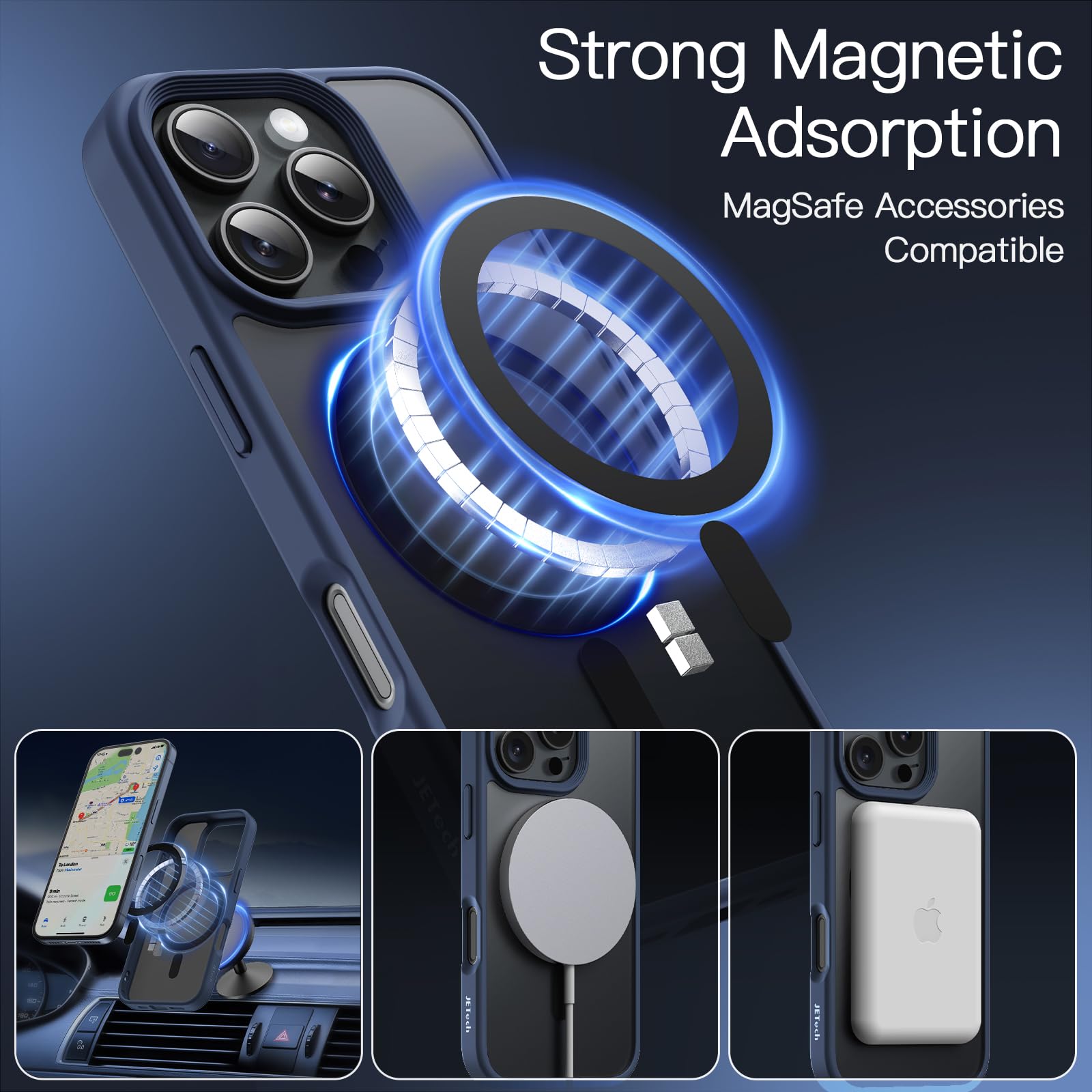 iPhone 16 Pro Max 用 ケース MagSafe 6.9インチ Amazon.co.jp: JETech iPhone 16 Pro Max 6.9インチ用 マグネット