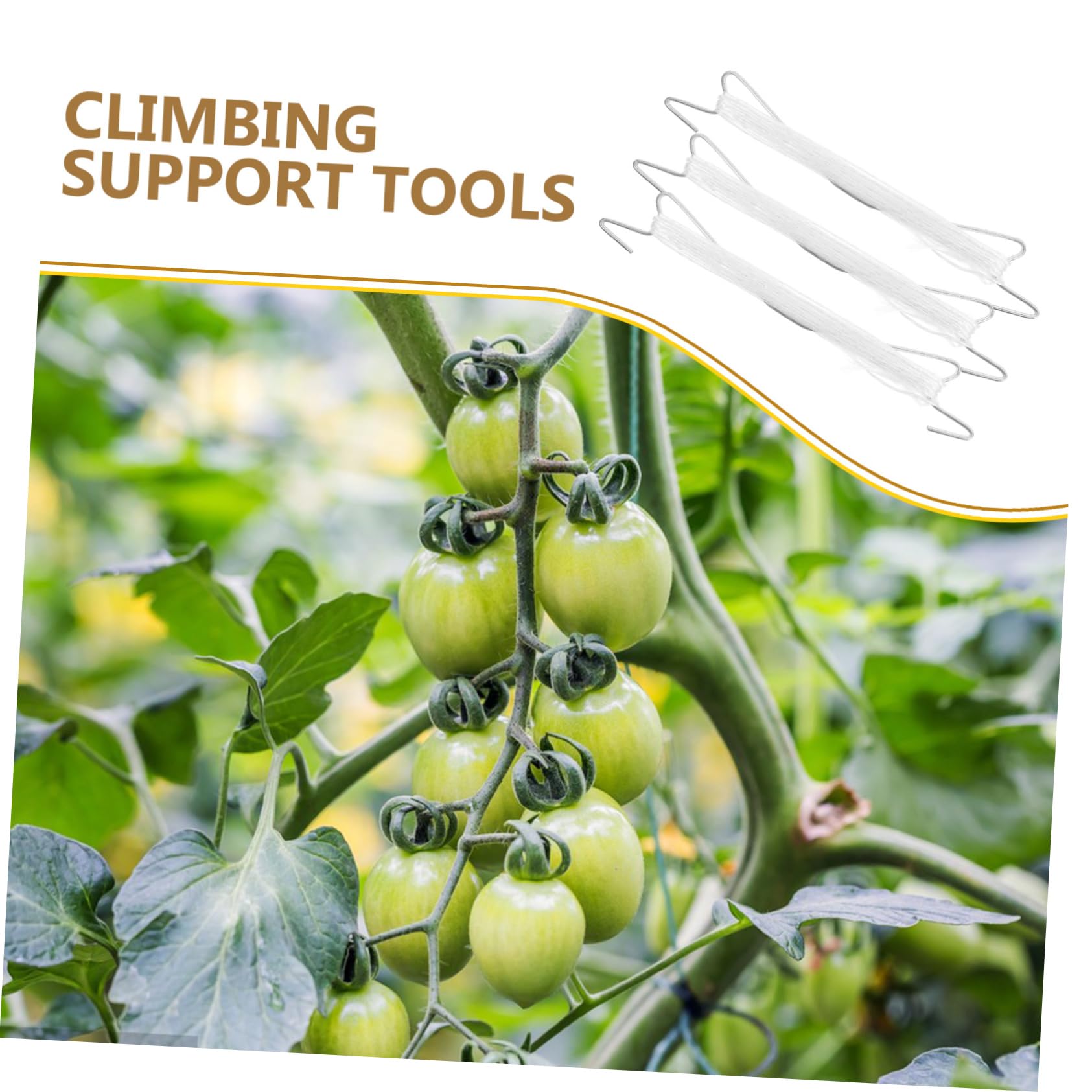 Gatuida 3 Set Set di Ganci per Arrampicata da pianta Piante Clip a Traliccio in plastica Clip per reti da Giardino Supporto da Pomodoro da Giardino Ganci di pomodori Acciaio Inossidabile