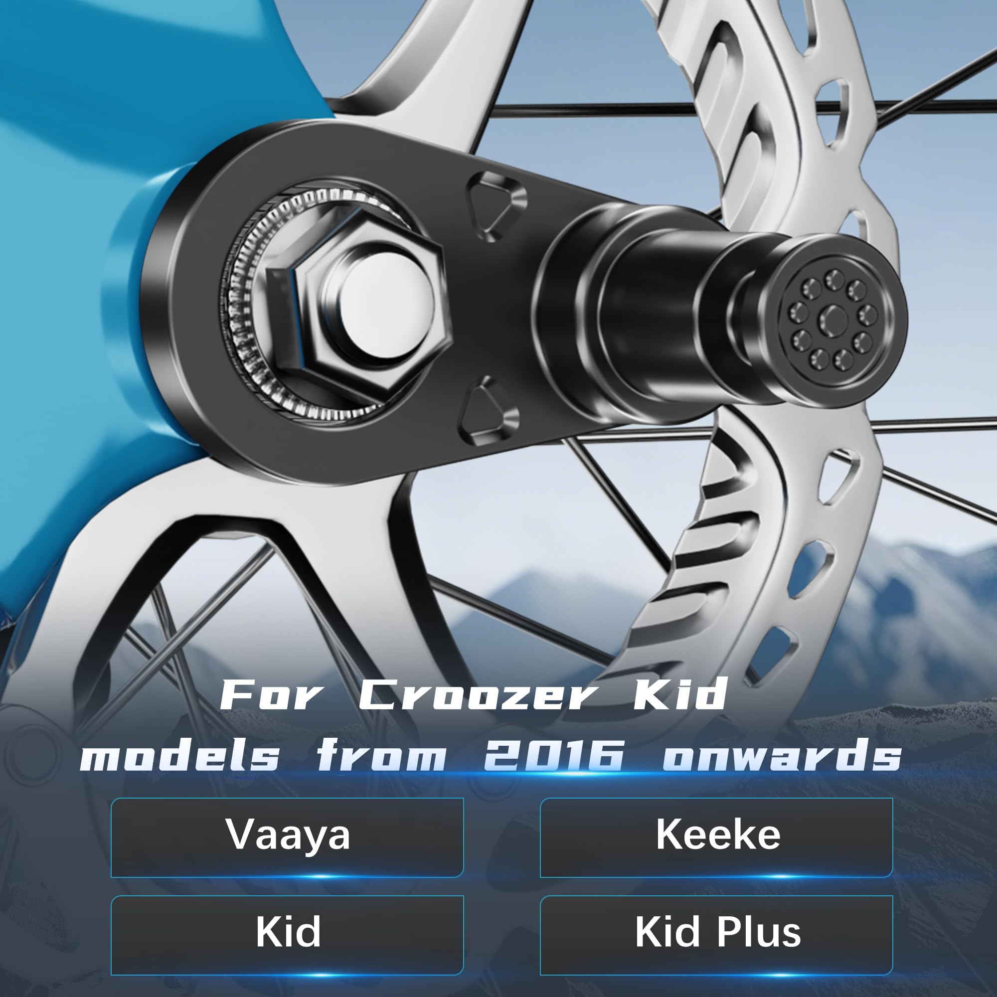 Przyczepka rowerowa do przyczepki rowerowej Kid/Kid Plus od 2016 roku | Wytrzymały hak holowniczy ze stali, stabilny hak rowerowy do przyczep dla psów, przyczep dziecięcych i przyczep towarowych