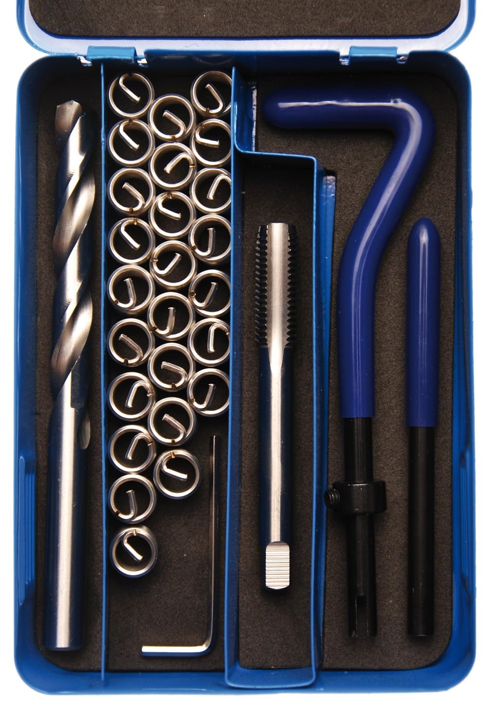 OC-PRO Kit de Réparation de Filetage M10 x 150 Type Helicoil - 25 Pièces en Acier Inoxydable - Filetage Intérieur M10 - Classe 6.8